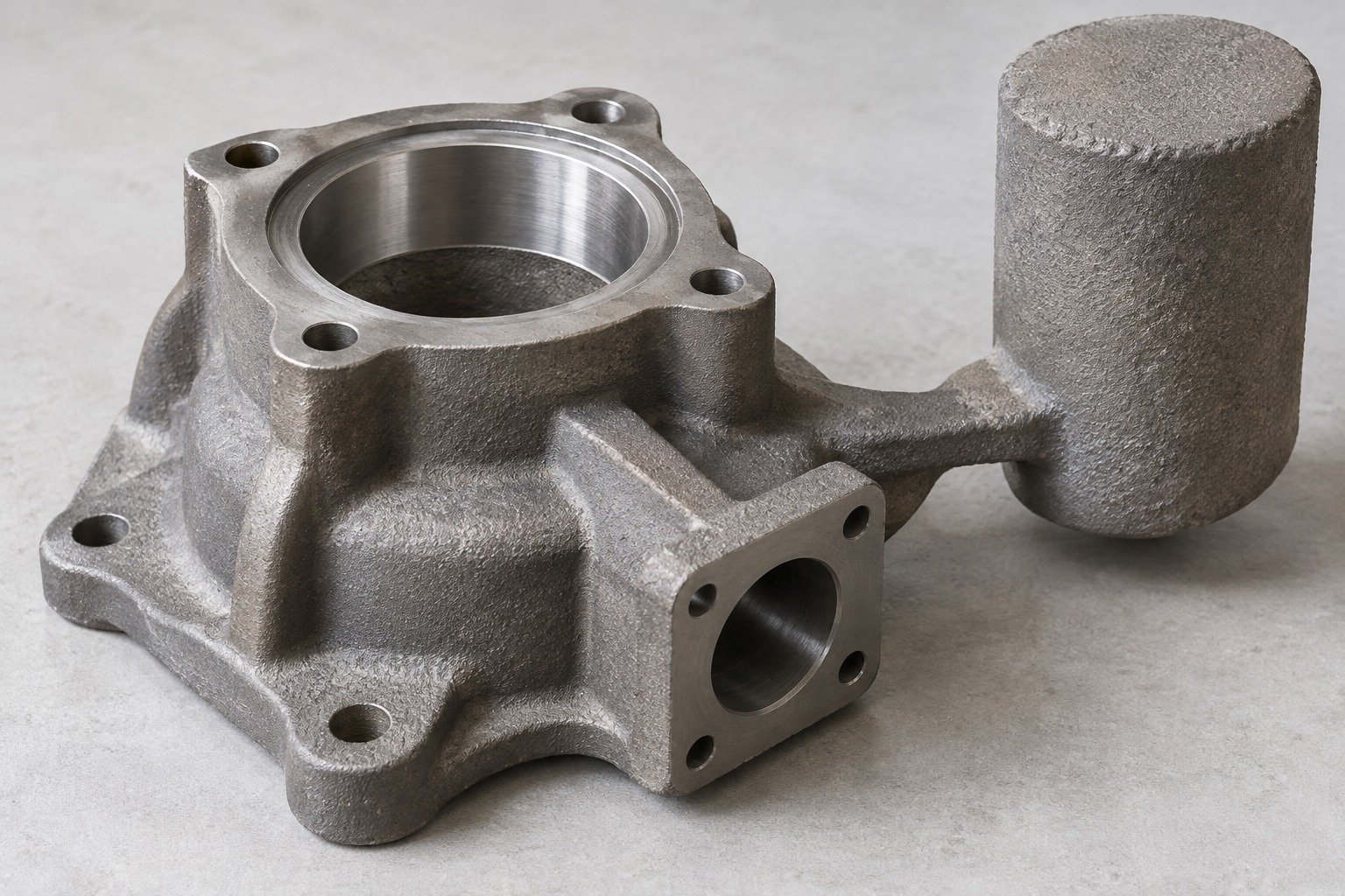 Heavy-section casting and feeder concept