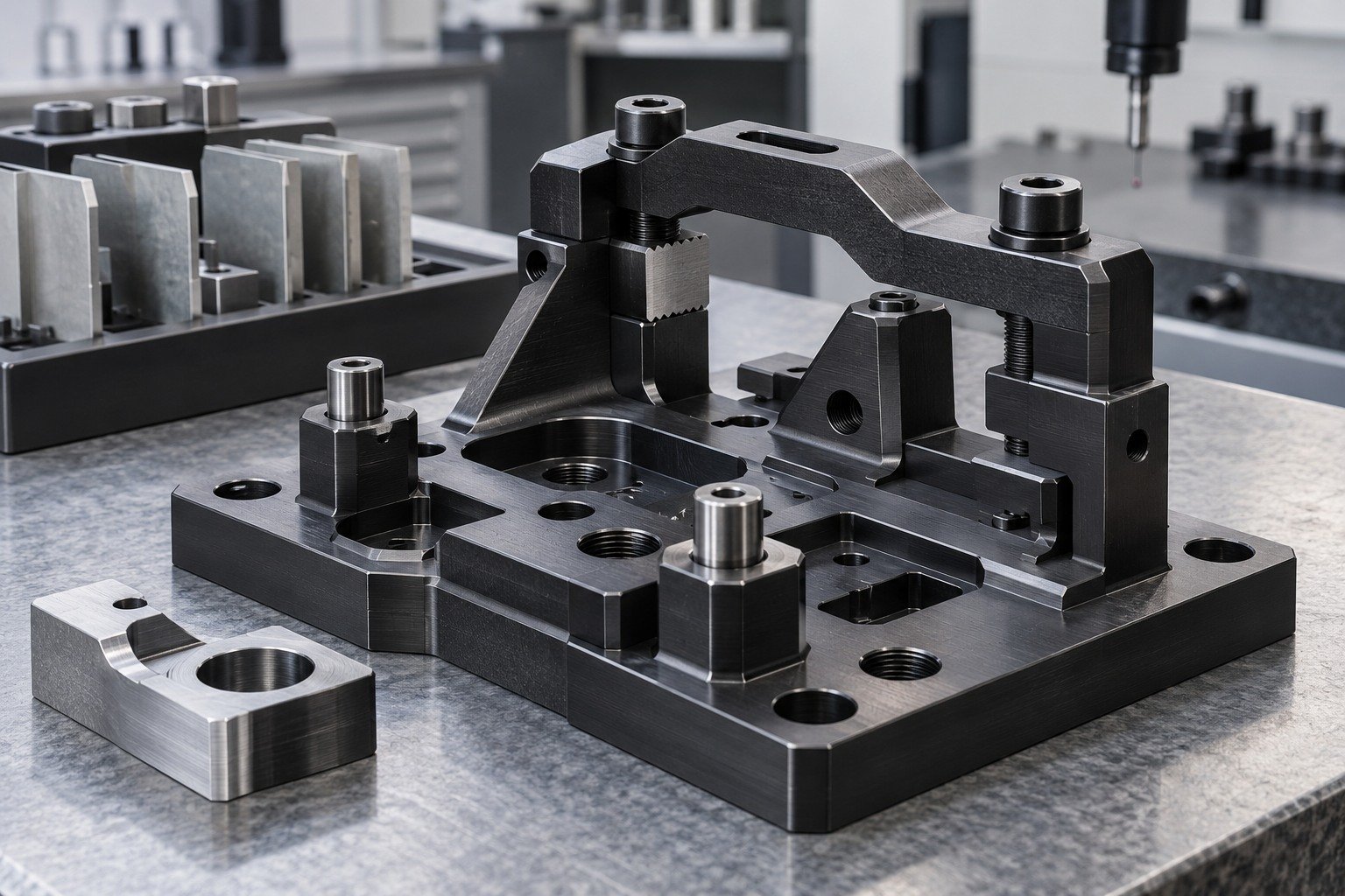Appearance & Handling — illustrative blackened steel component