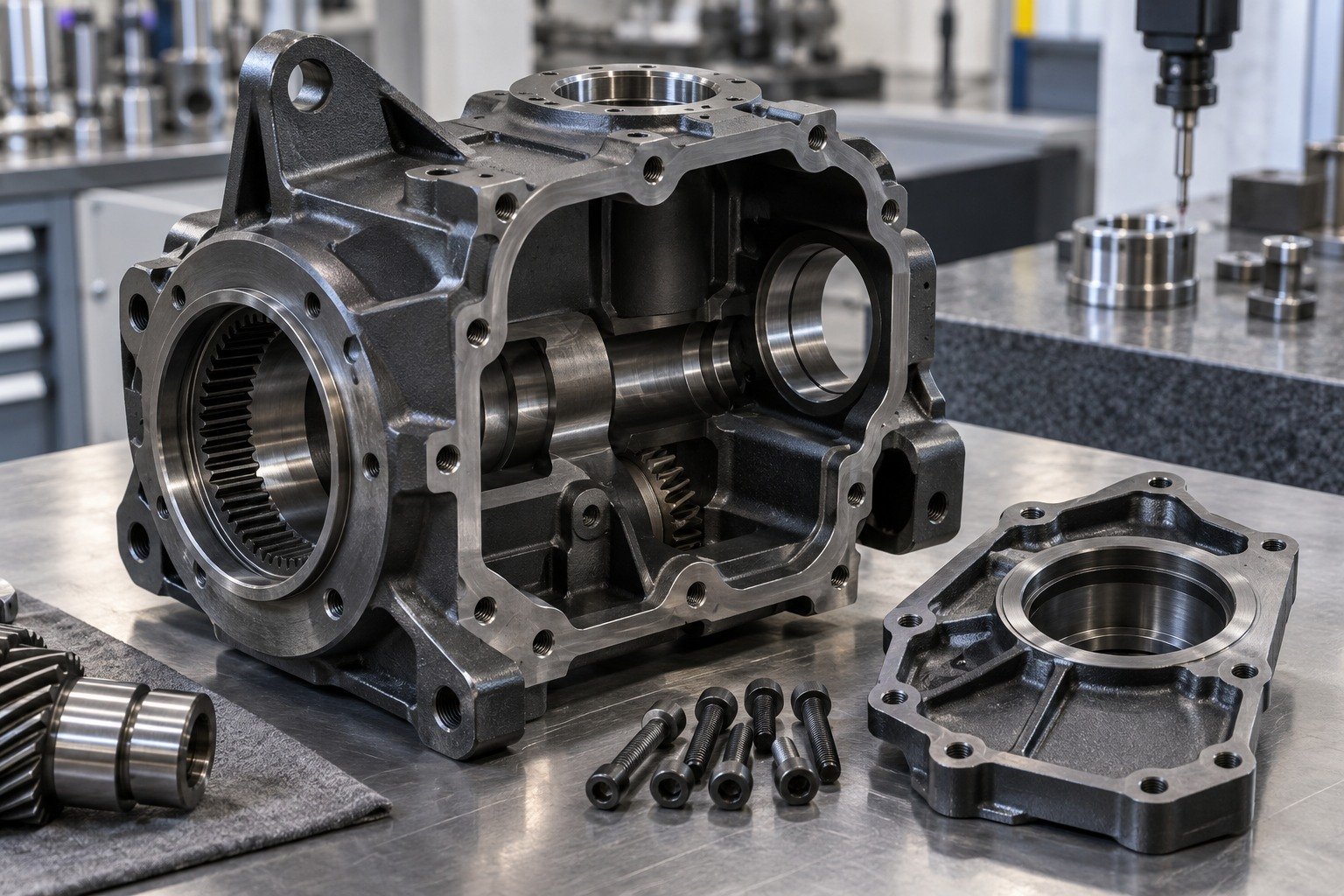 Recesses & Cleaning — illustrative blackened steel component