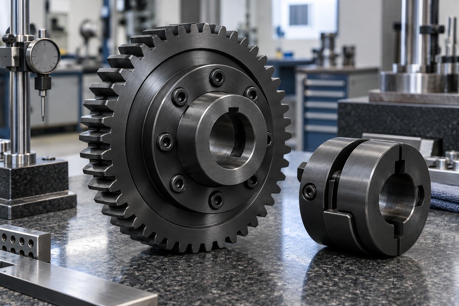 Gears & Drive Parts — Acceptance — illustrative blackened steel component