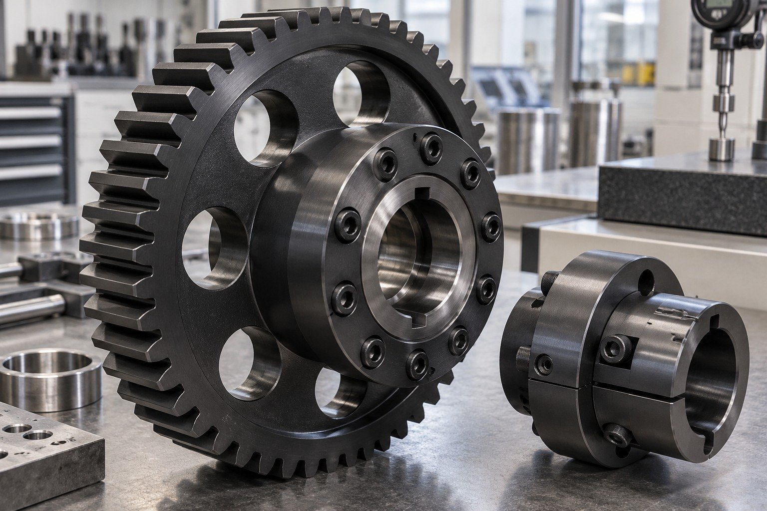 Gears & Drive Parts — Your Part — illustrative blackened steel component