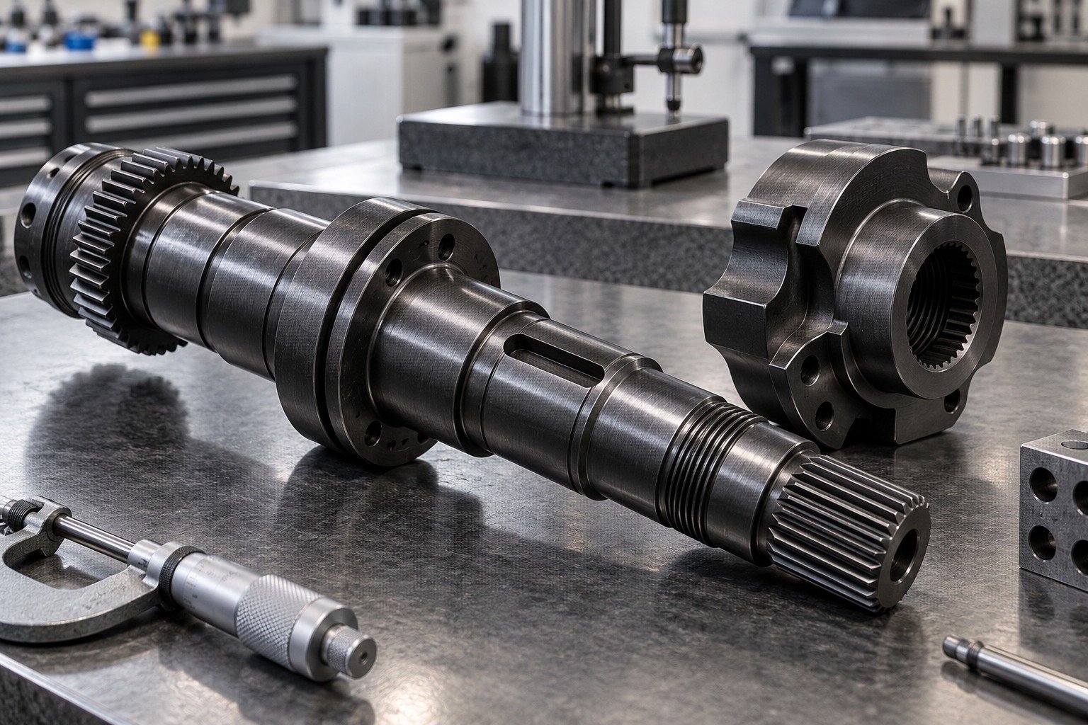 Drive Components — illustrative blackened steel component