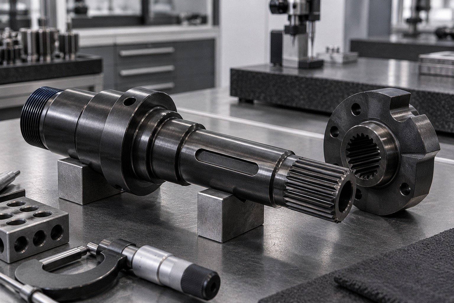 Clean & Protect — illustrative blackened steel component