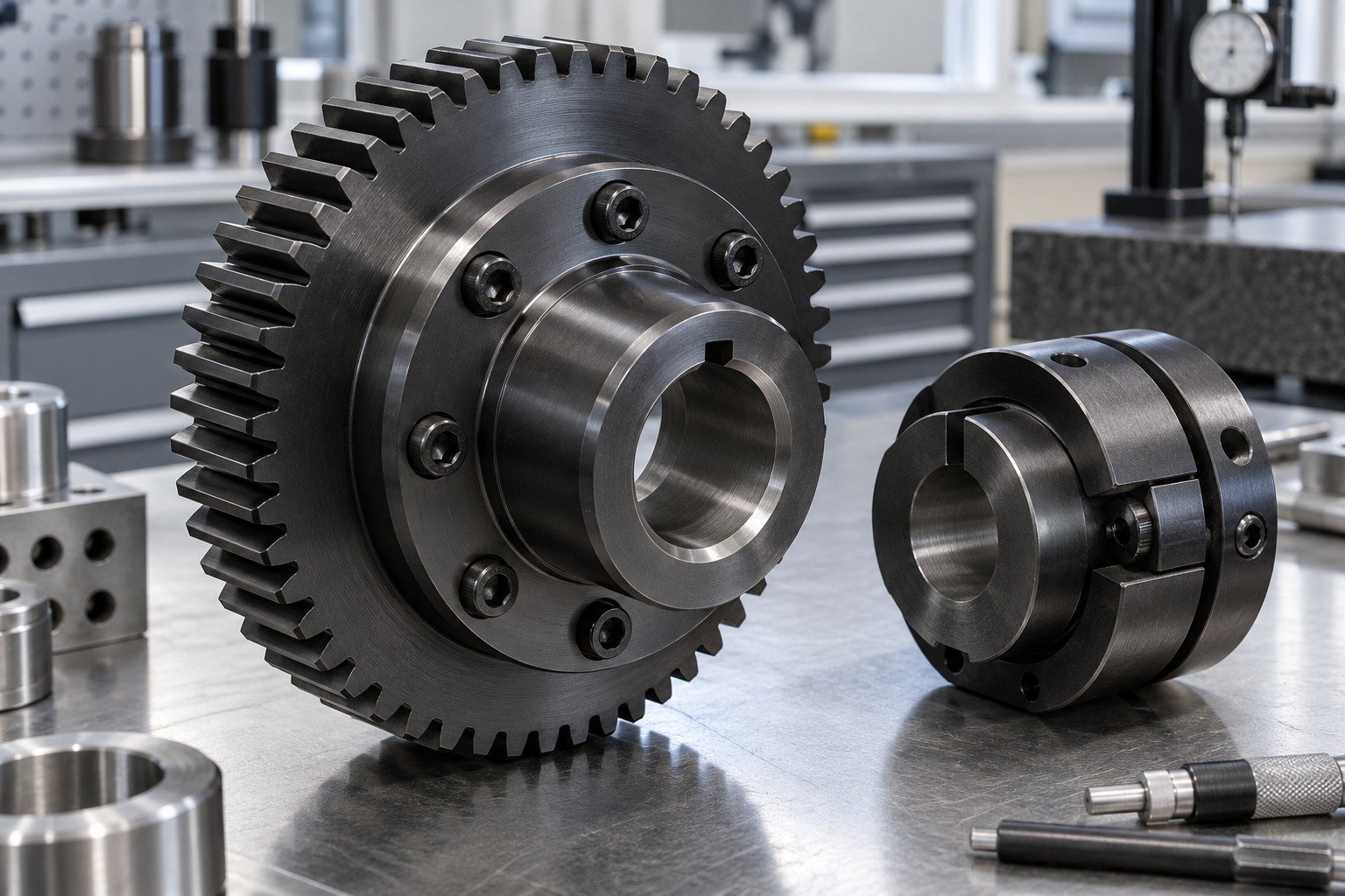 Alloy Steel — illustrative blackened steel component