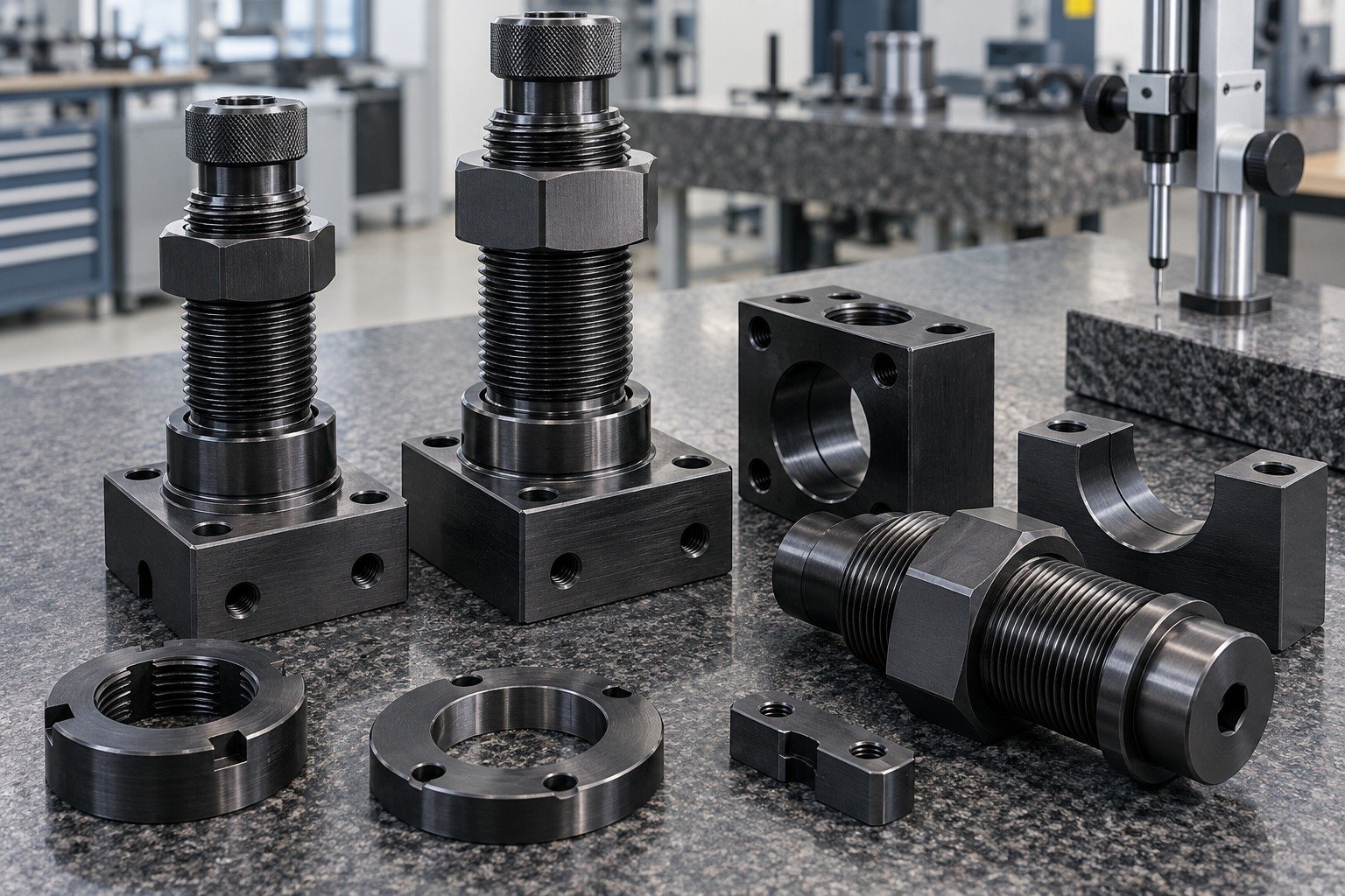 Fasteners & Threads — Acceptance — illustrative blackened steel component