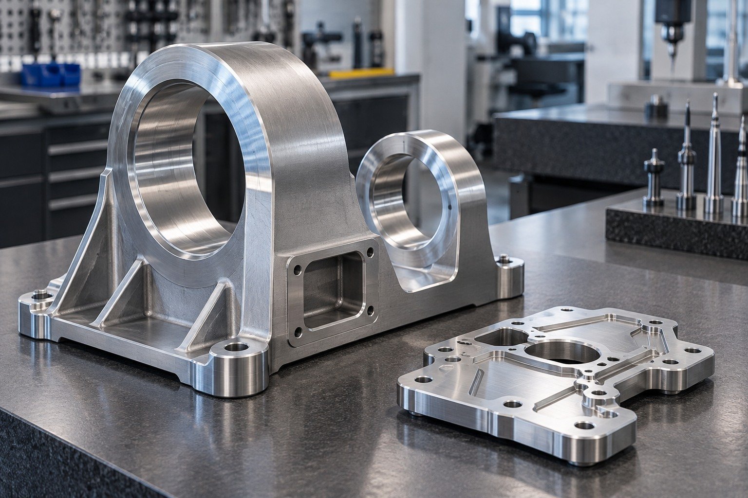 Your Custom Part — Your Part — illustrative brushed or mechanically polished metal component