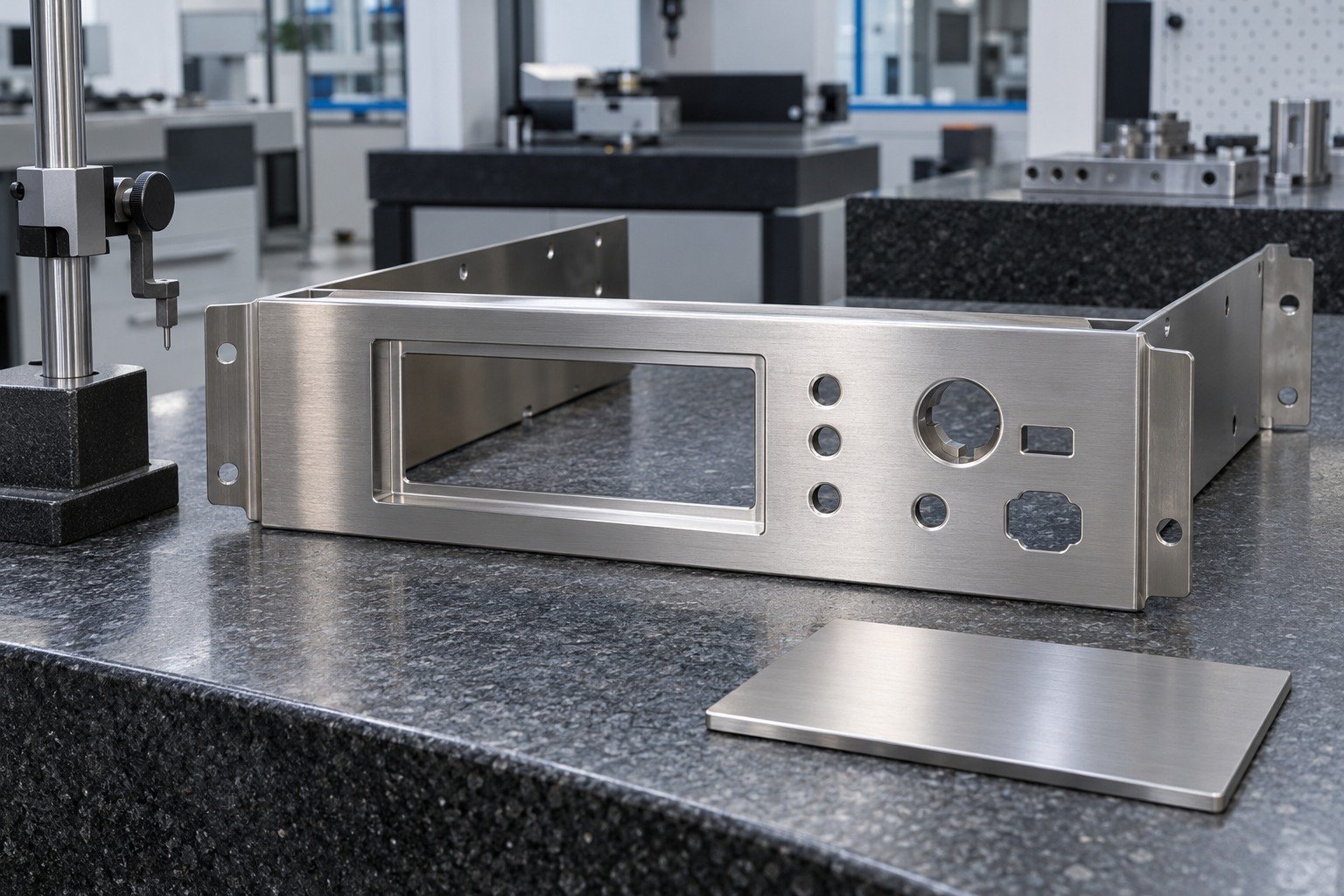 Panels & Fascias — Acceptance — illustrative brushed or mechanically polished metal component