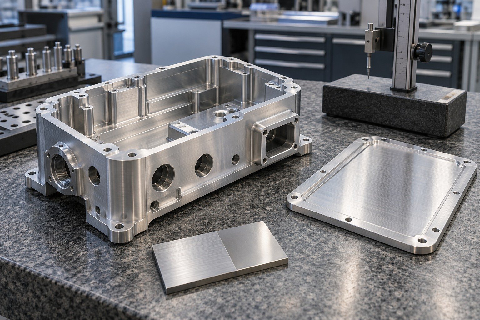 Enclosures & Covers — Acceptance — illustrative brushed or mechanically polished metal component