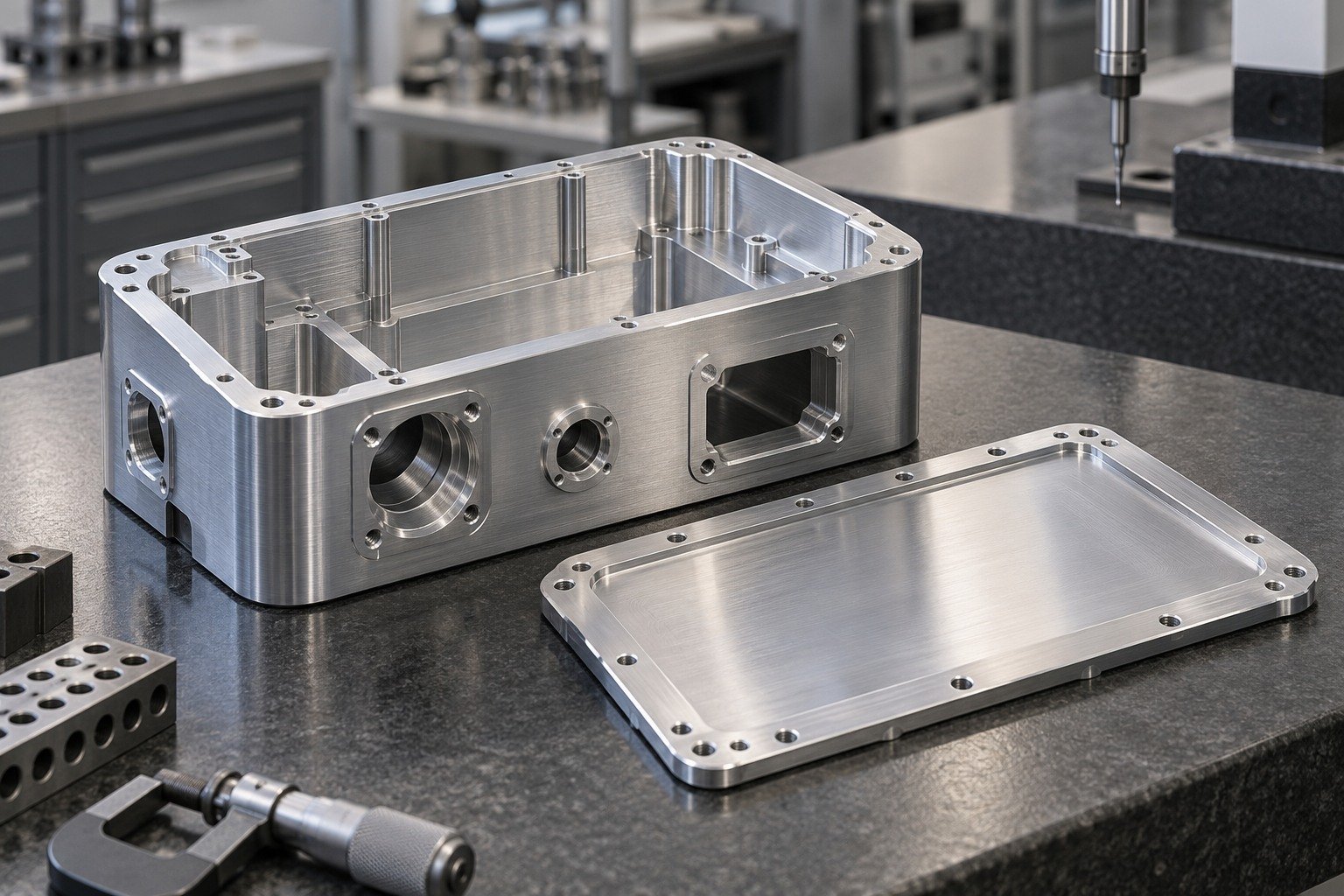 Incoming Parts — illustrative brushed or mechanically polished metal component