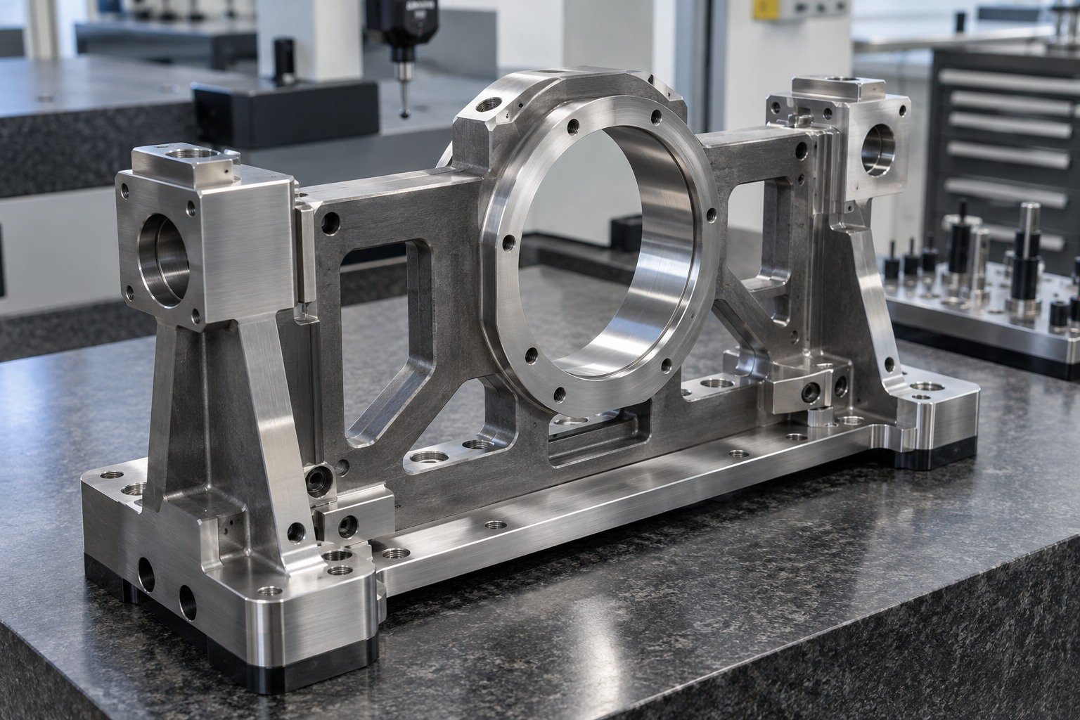 Carbon & Alloy Steel — illustrative brushed or mechanically polished metal component