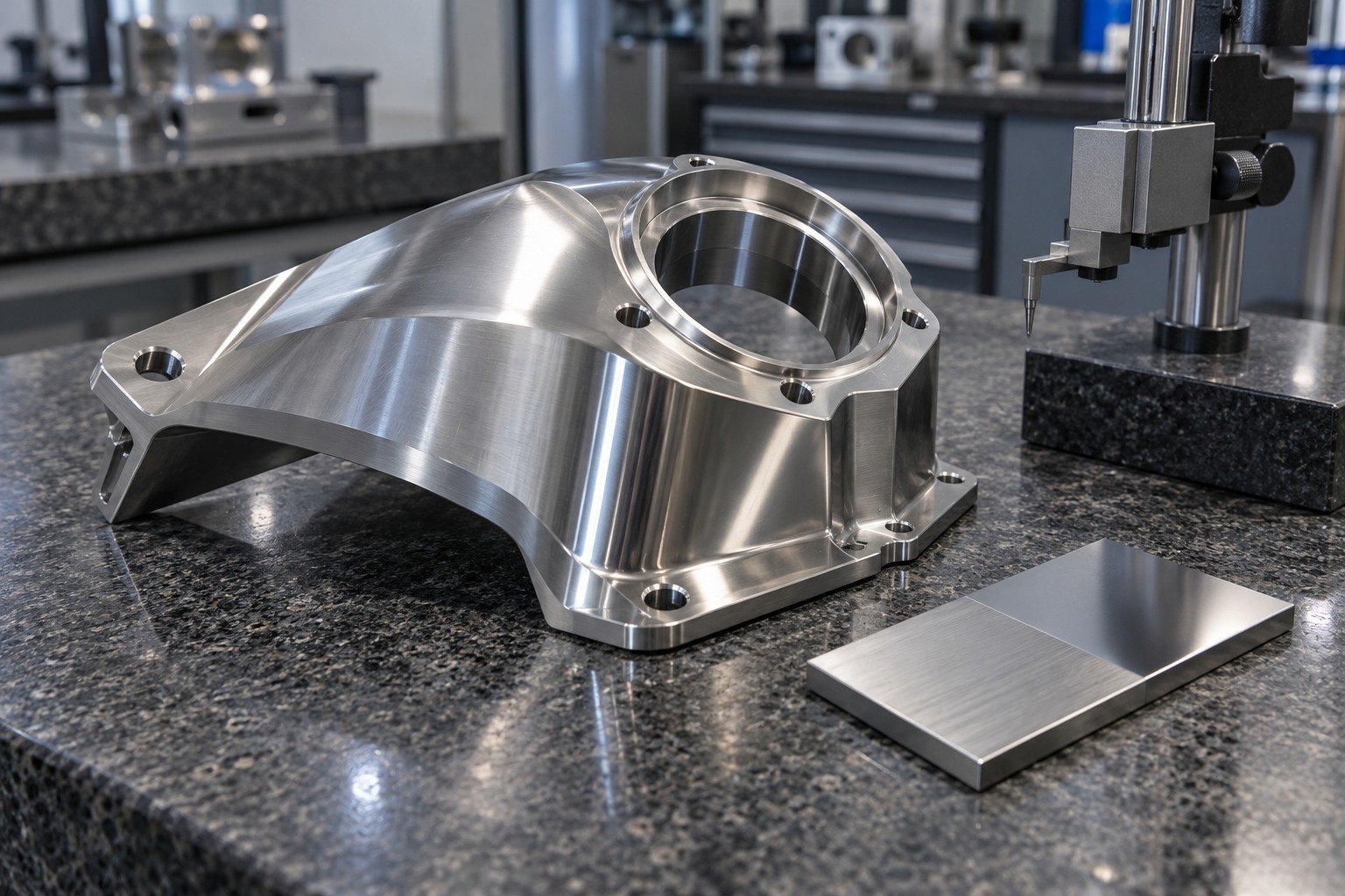 Reflective Surfaces — Acceptance — illustrative brushed or mechanically polished metal component