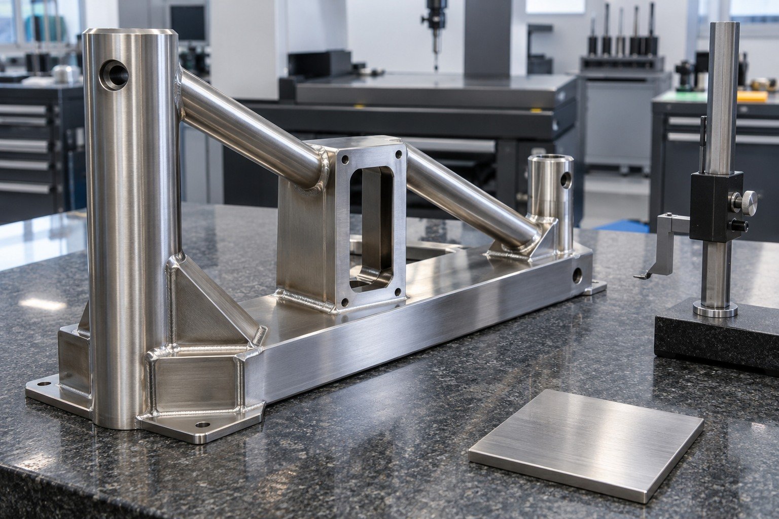 Welded Assemblies — Acceptance — illustrative brushed or mechanically polished metal component