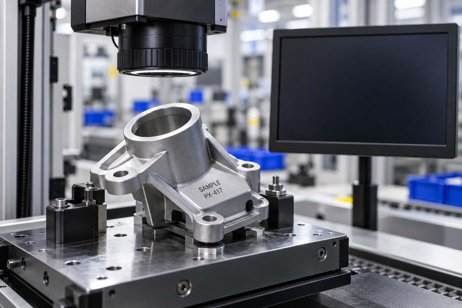Acceptance Approval — illustrative industrial laser-marked component