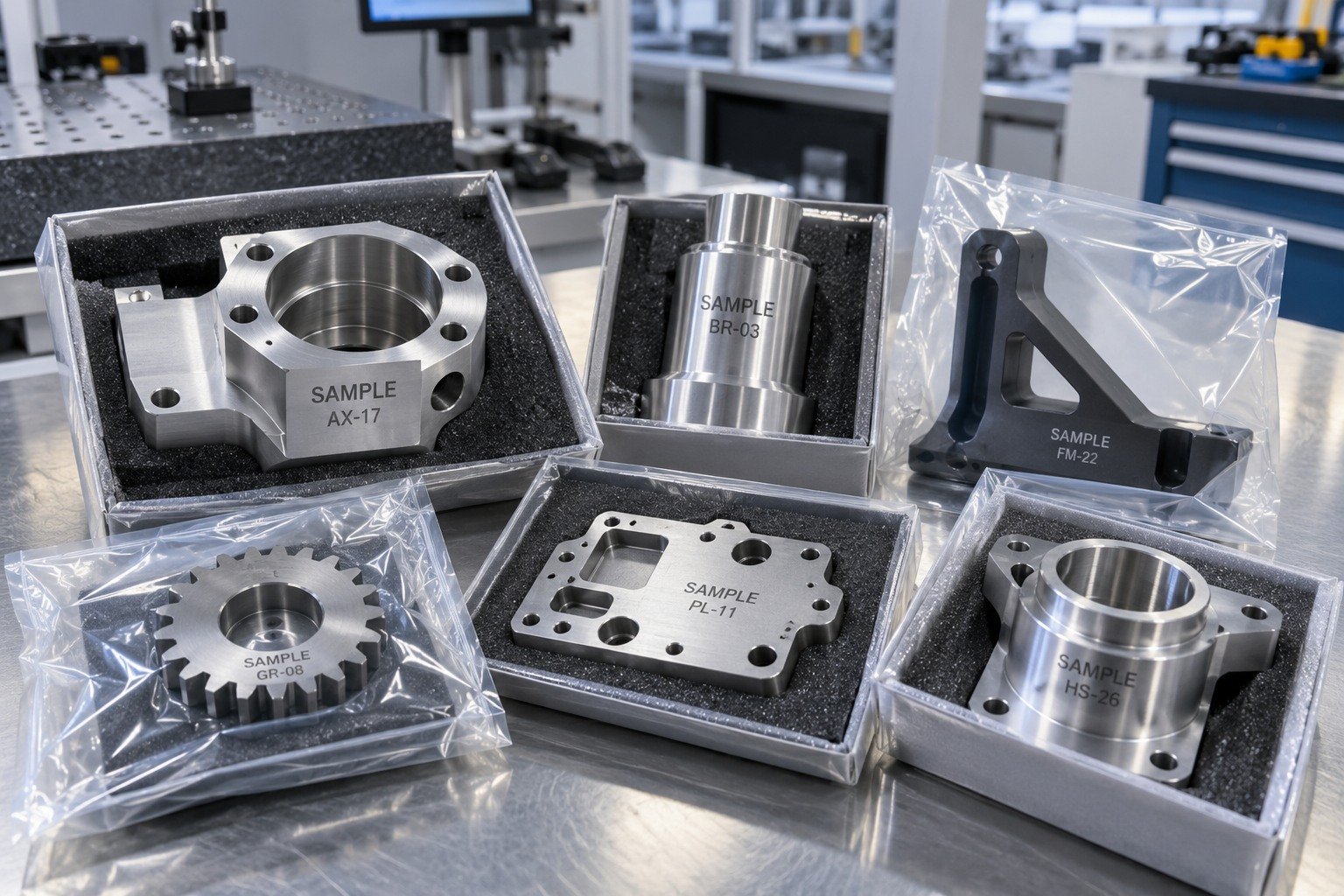 Repeat Delivery — illustrative industrial laser-marked component
