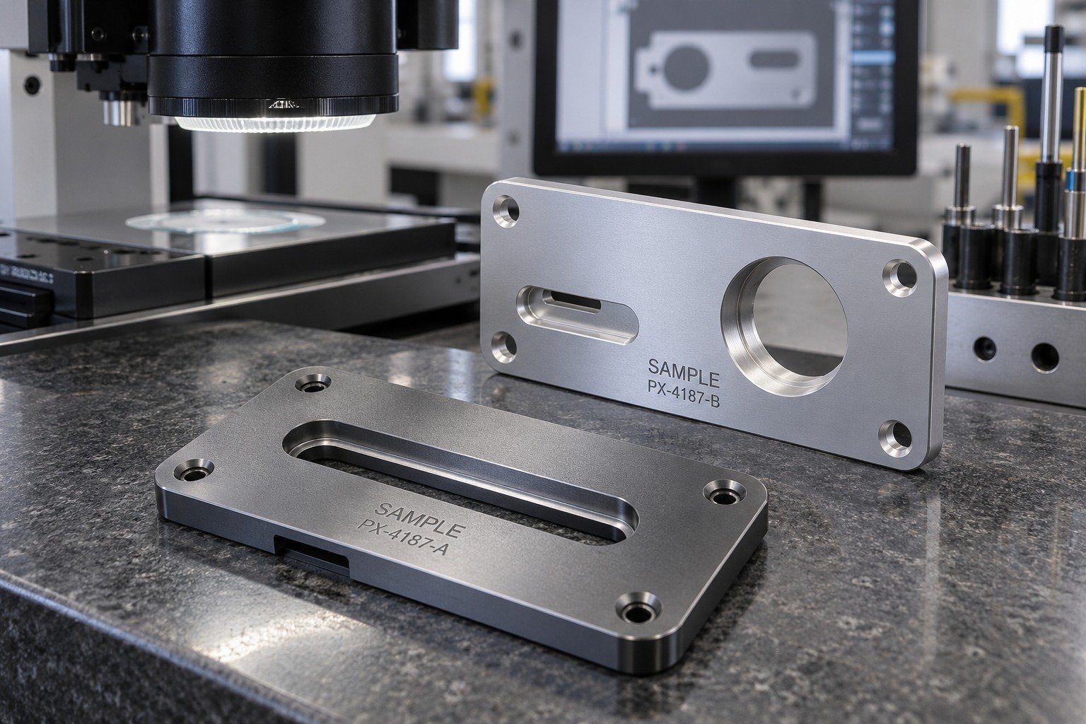 Nameplates & Tags — Acceptance — illustrative industrial laser-marked component