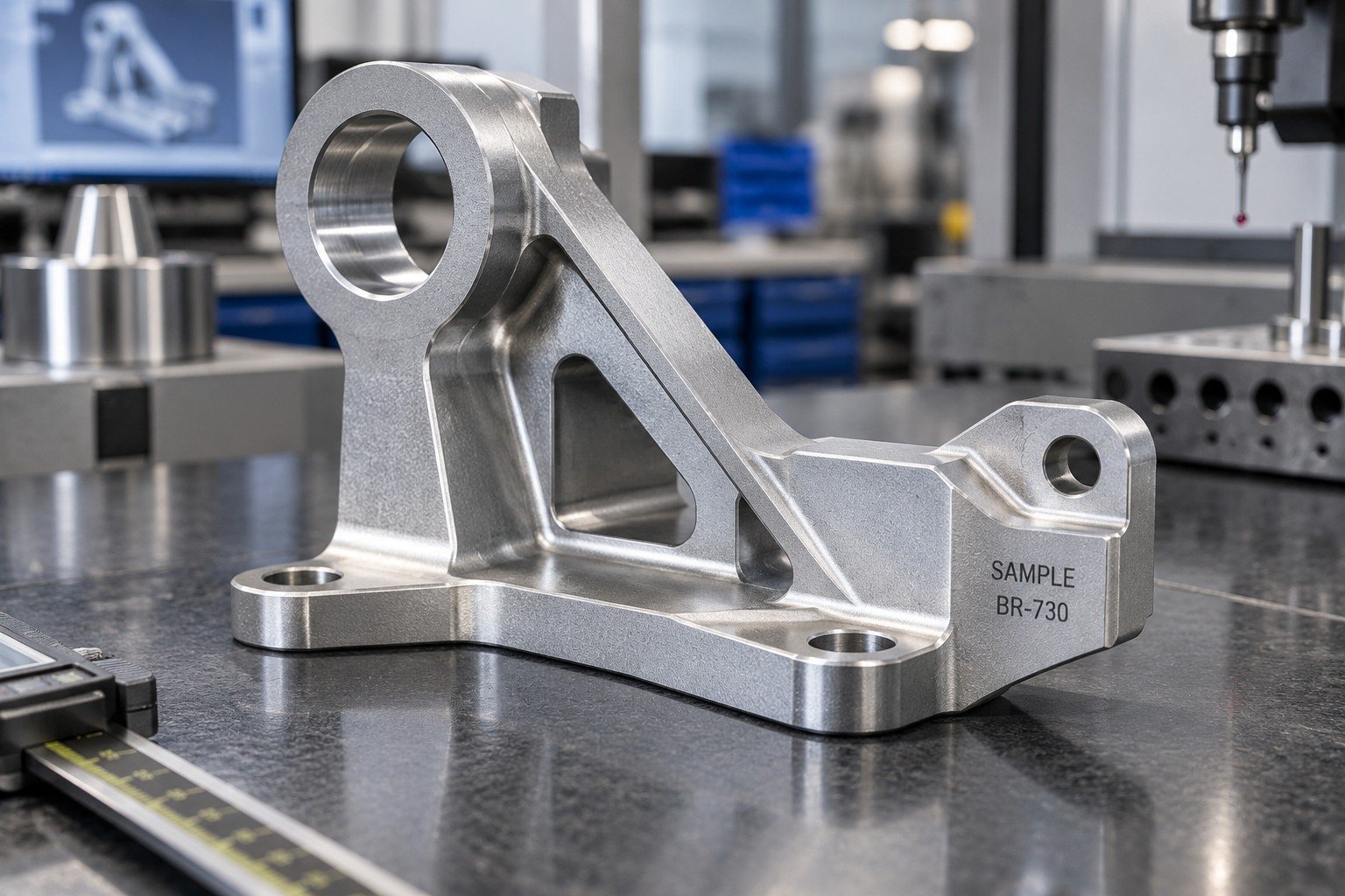 Assembly Brackets — illustrative industrial laser-marked component
