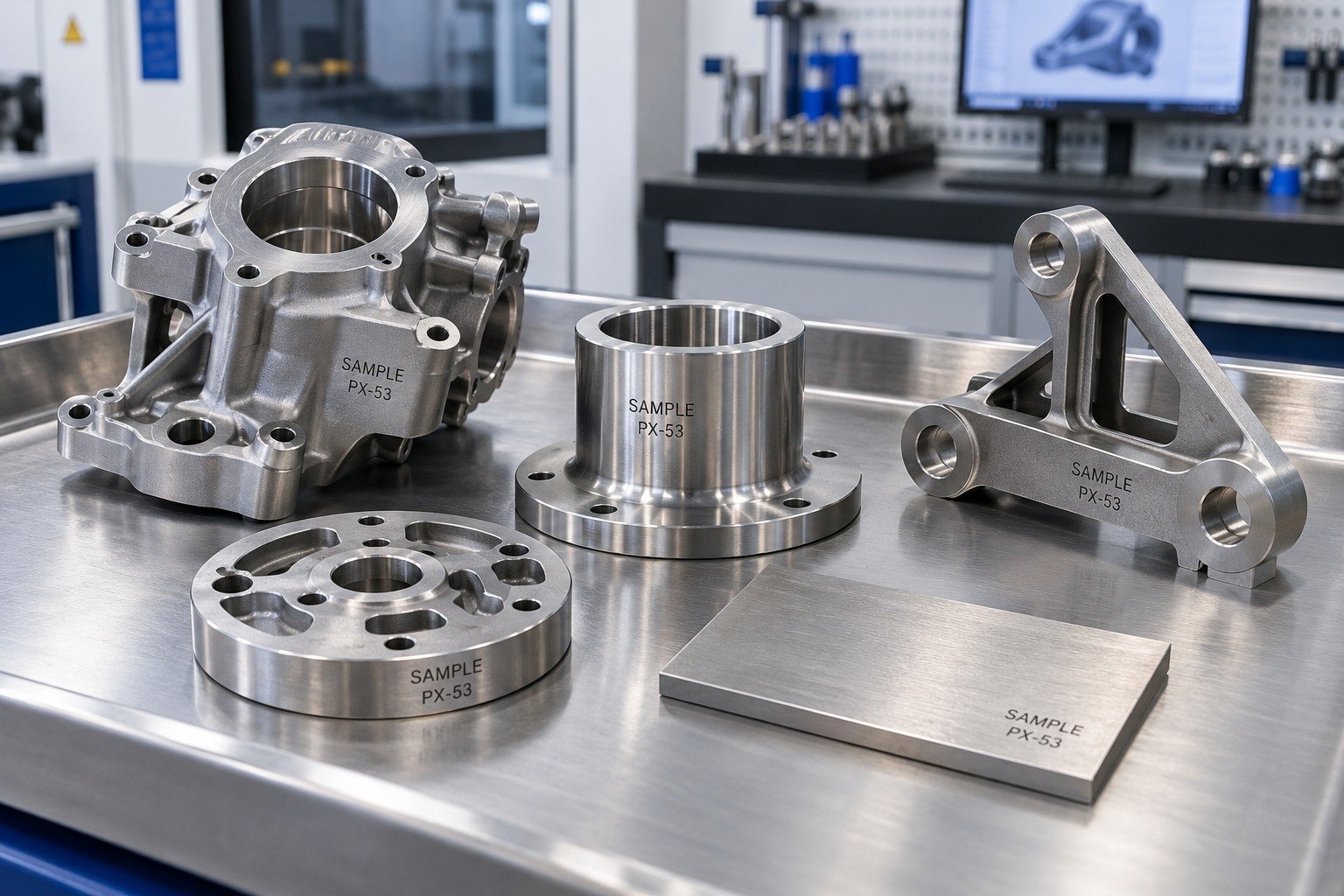 Incoming Parts — illustrative industrial laser-marked component