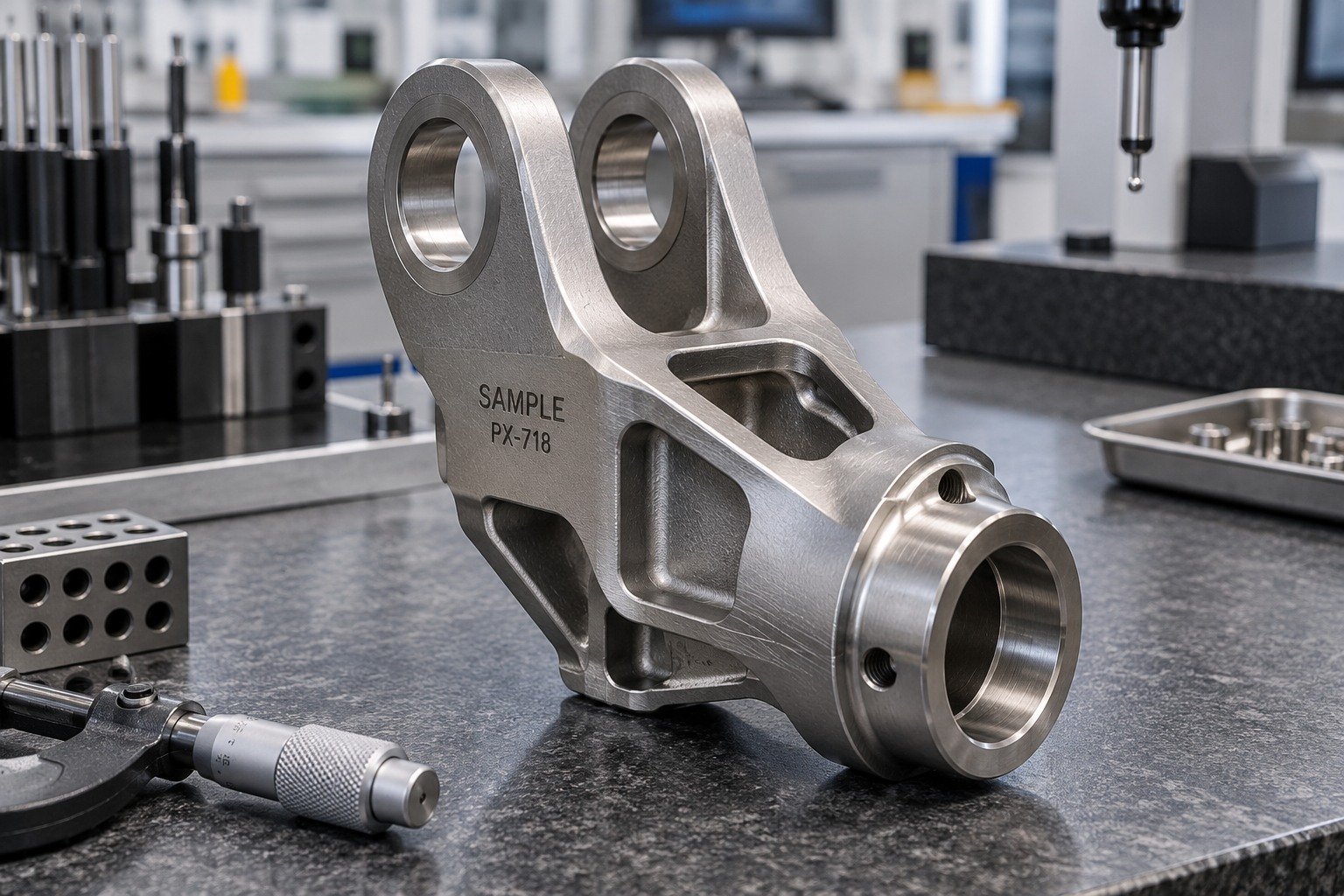 Titanium — illustrative industrial laser-marked component