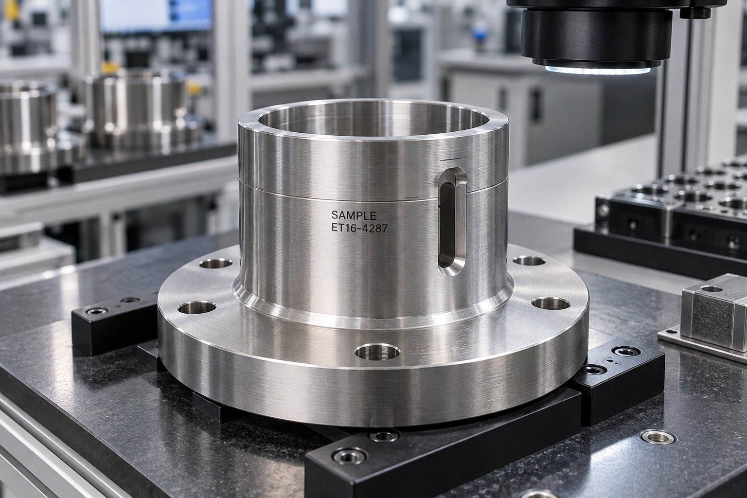 Cylindrical Parts — Acceptance — illustrative industrial laser-marked component