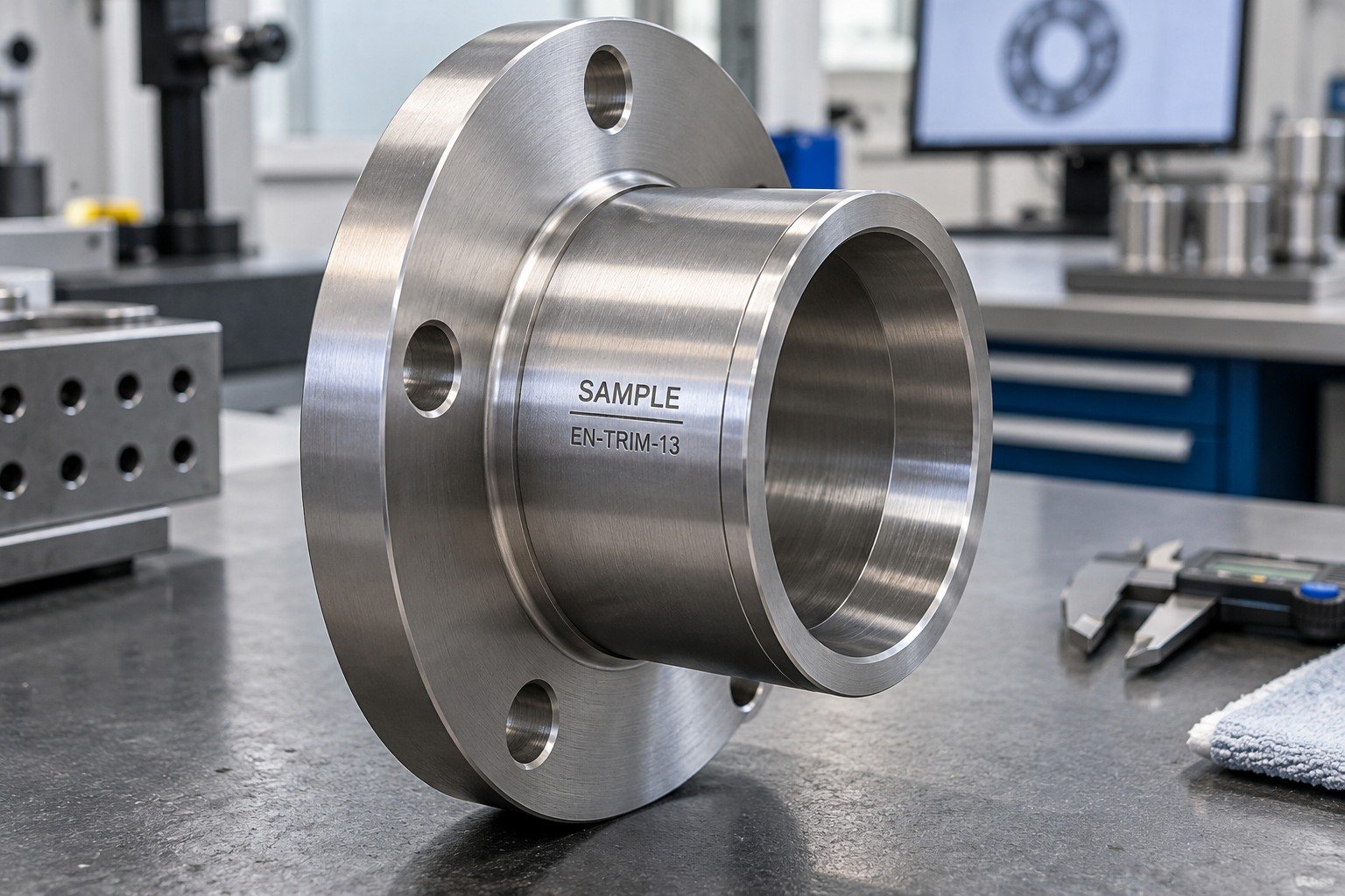 Cylindrical Parts — Your Part — illustrative industrial laser-marked component