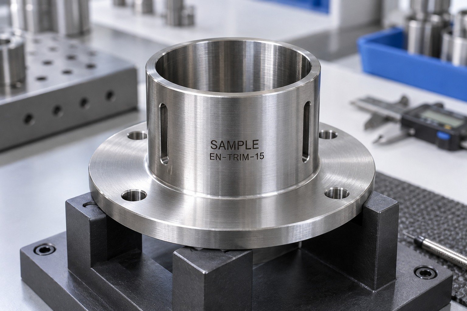 Cylindrical Parts — Artwork & Location — illustrative industrial laser-marked component