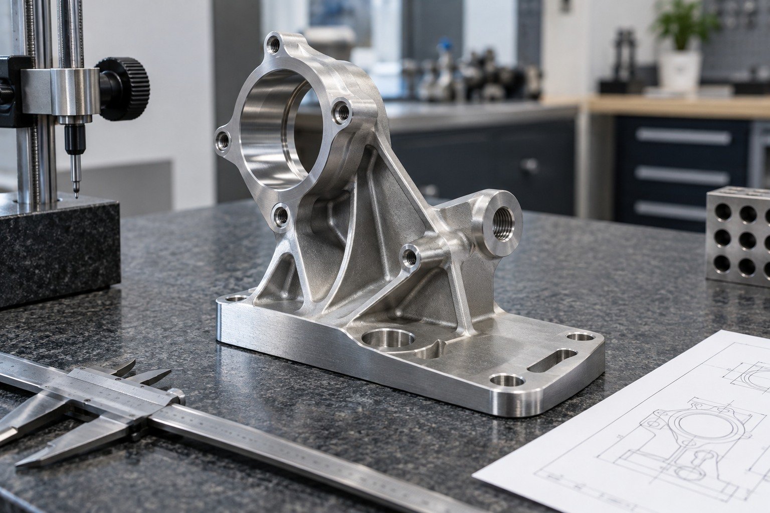 Release Approval — illustrative media-blasted metal component