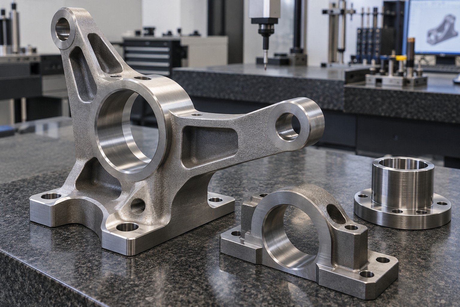 Final Condition — illustrative media-blasted metal component