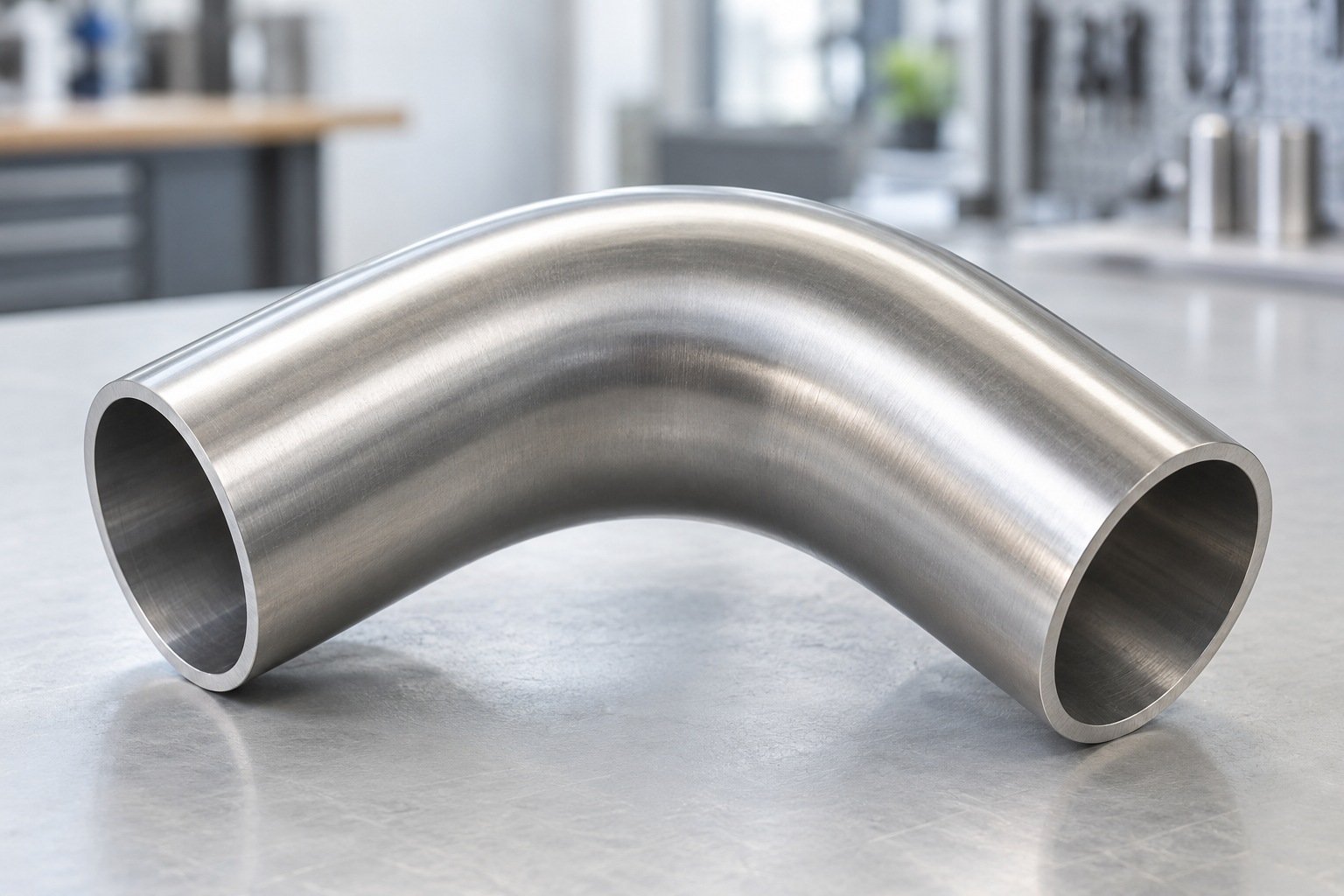 Radius & Wall — illustrative bent tube detail