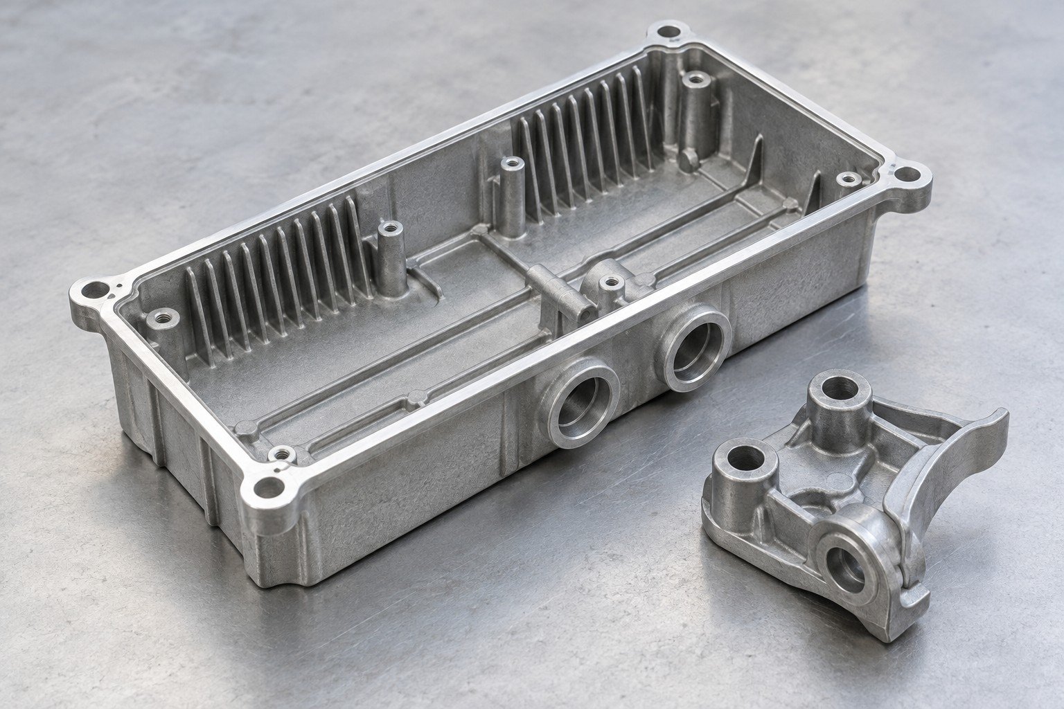 Detailed zinc housing and latch mechanism carrier — illustrative component concept