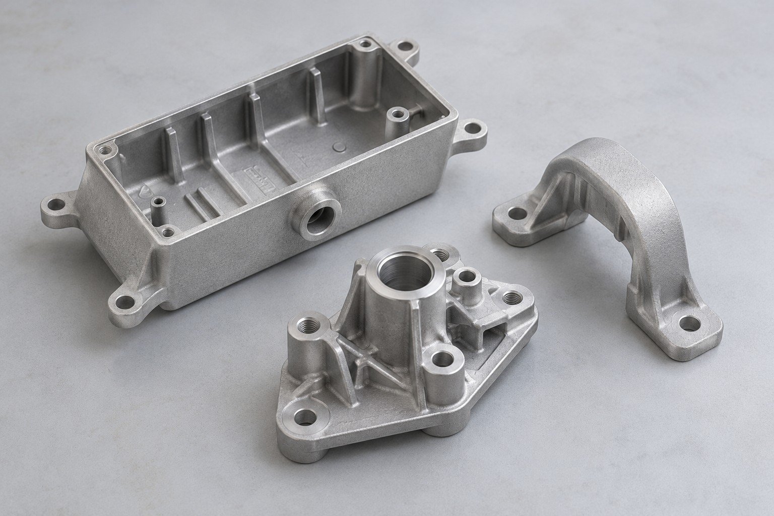 Three zinc part states — illustrative component concepts