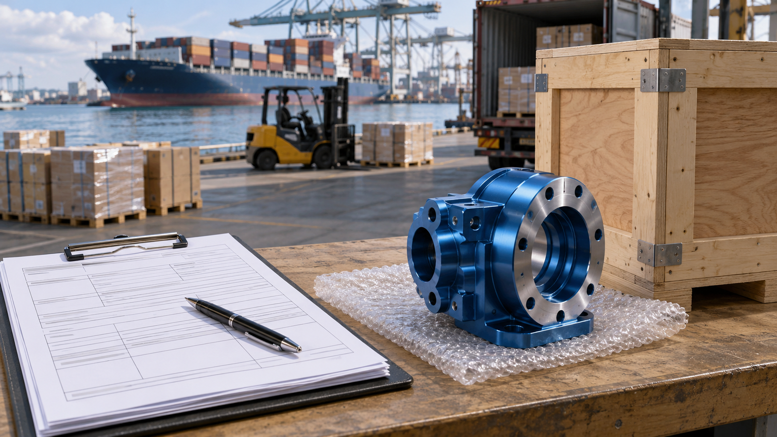 Illustrative documentation planning for manufactured-part shipments