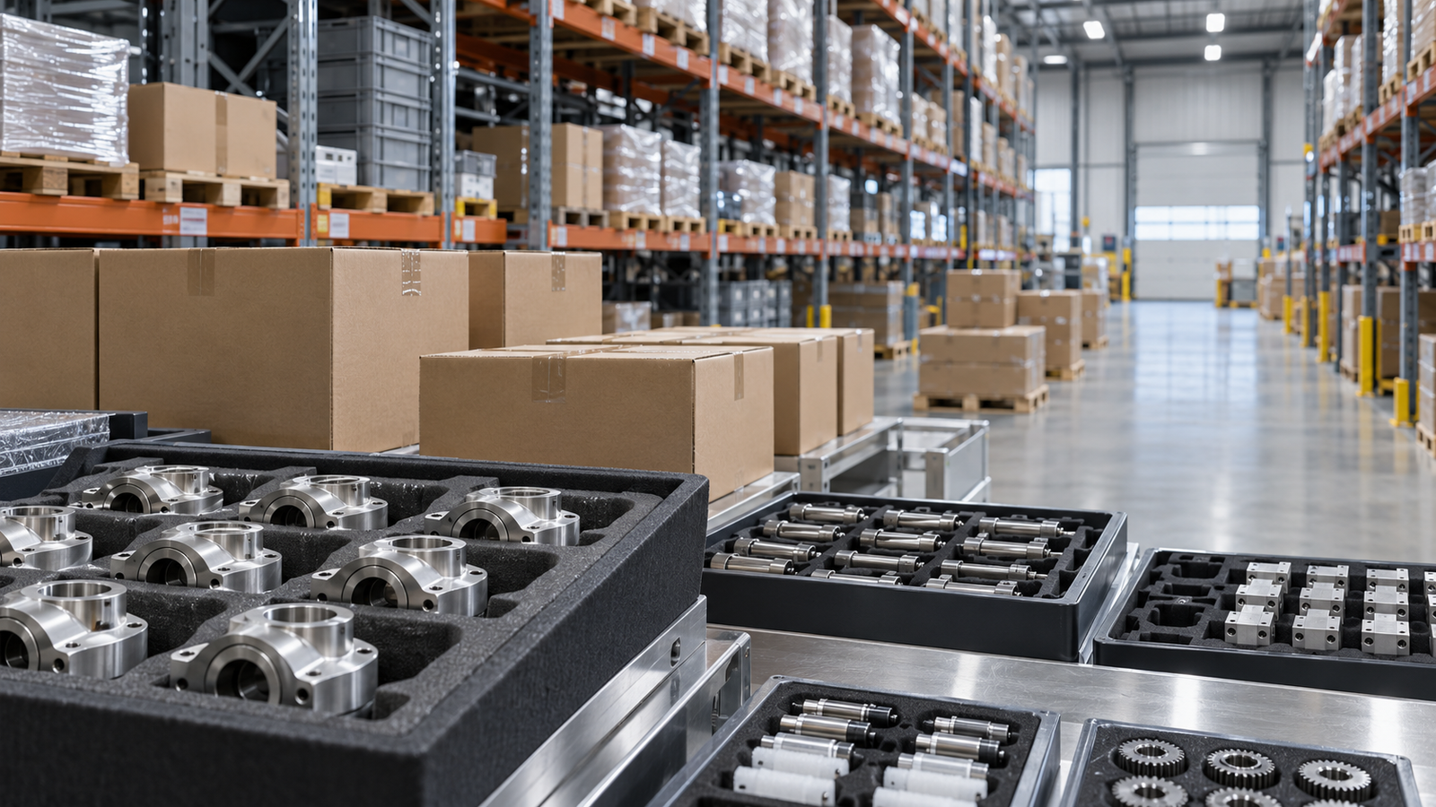 Illustrative parts prepared for receiving and releases