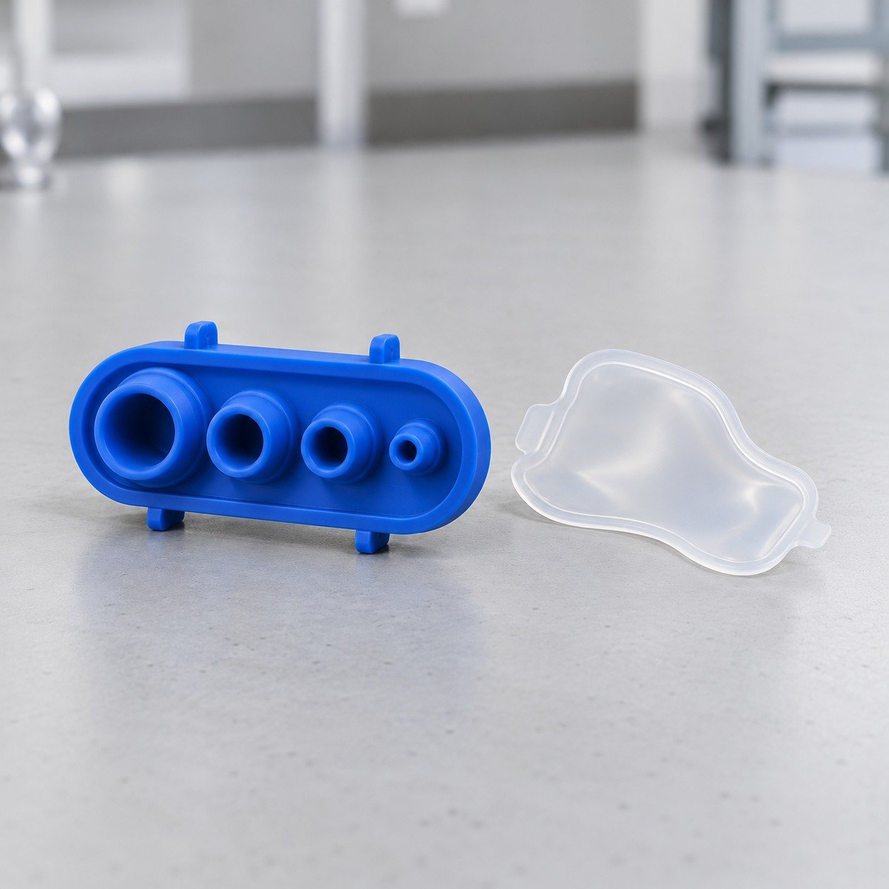Illustrative custom silicone membrane or connector seal