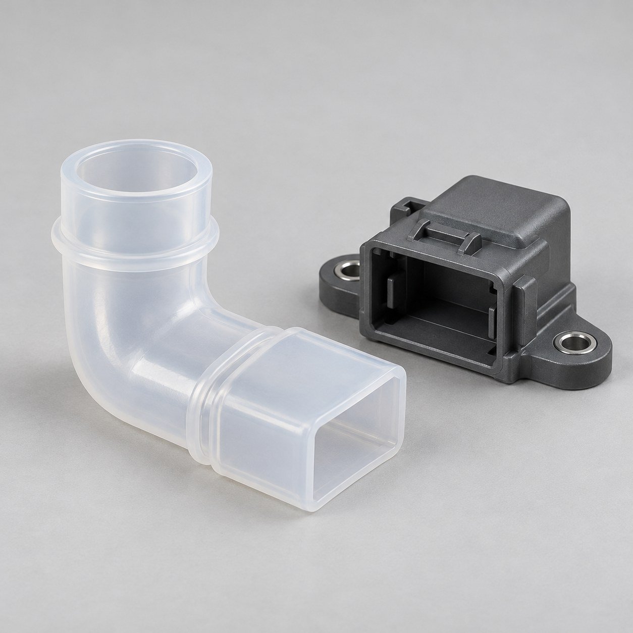 Capot protecteur en silicone translucide illustratif