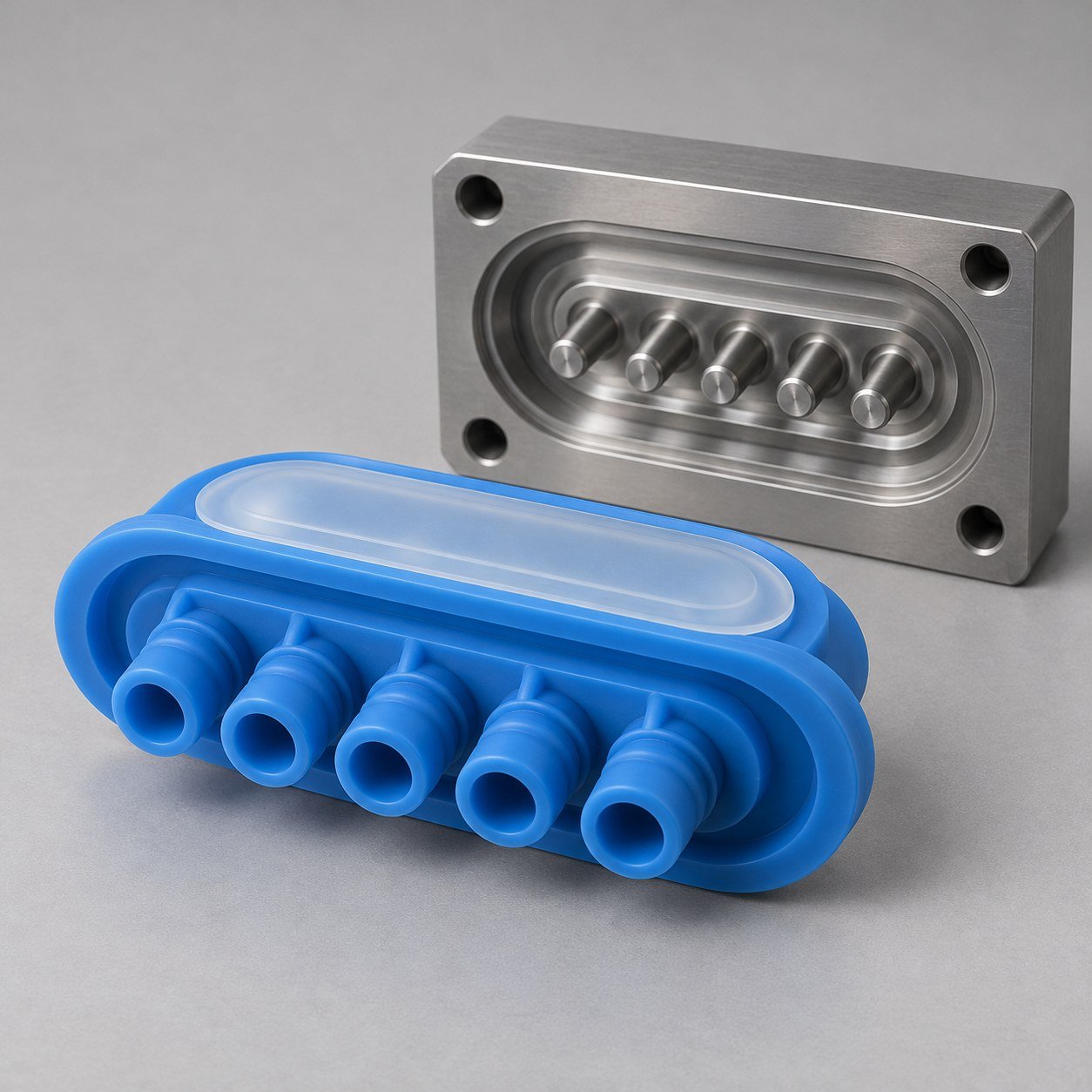 Membrane ou joint de connecteur silicone illustratif