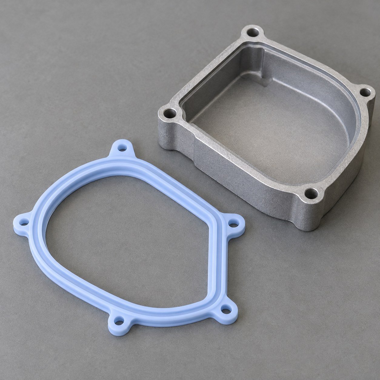 Illustratieve gevormde siliconenafdichting en aansluitgeometrie