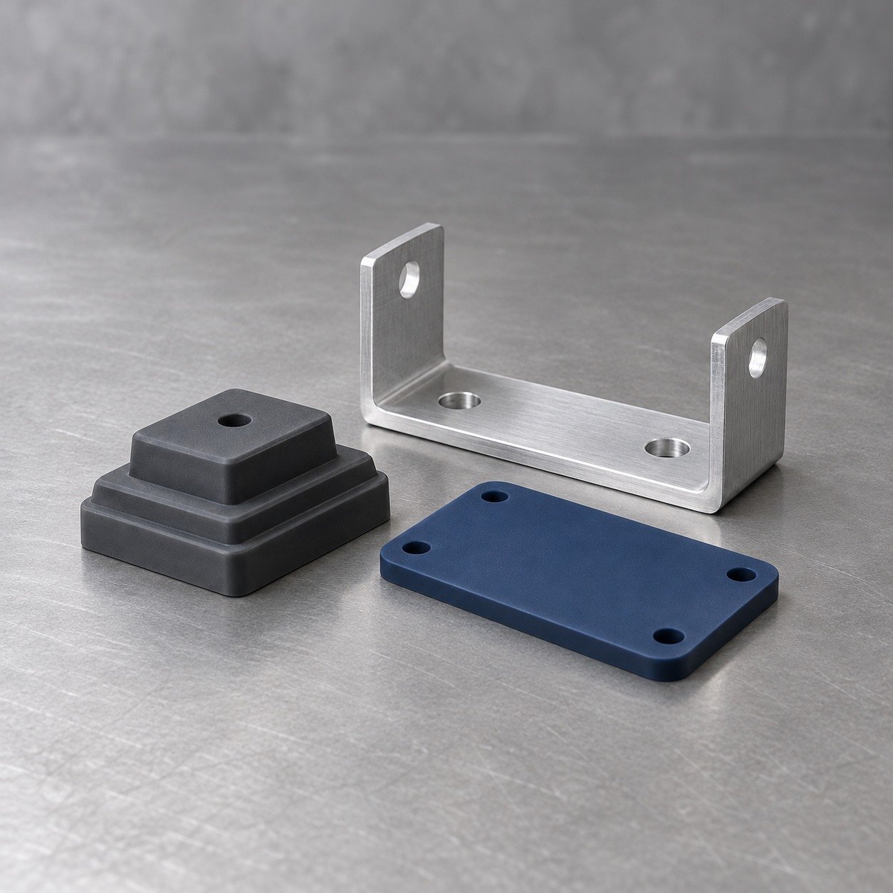 Illustrative soft silicone bumper and mounting features