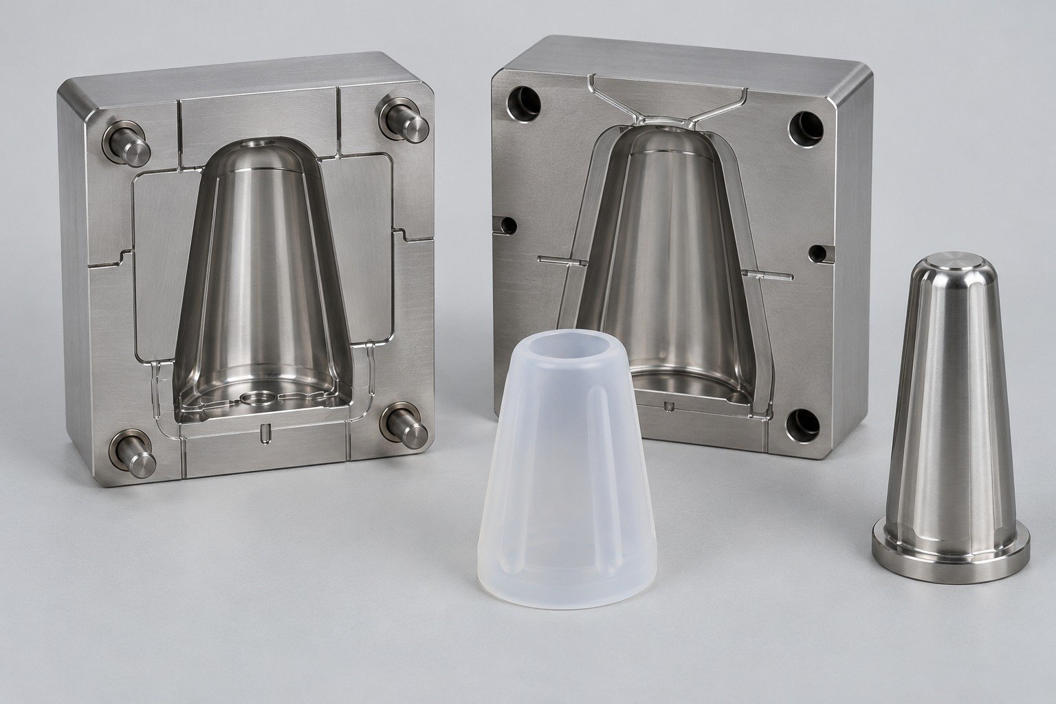 Illustrative LSR core, cavity and flexible cover
