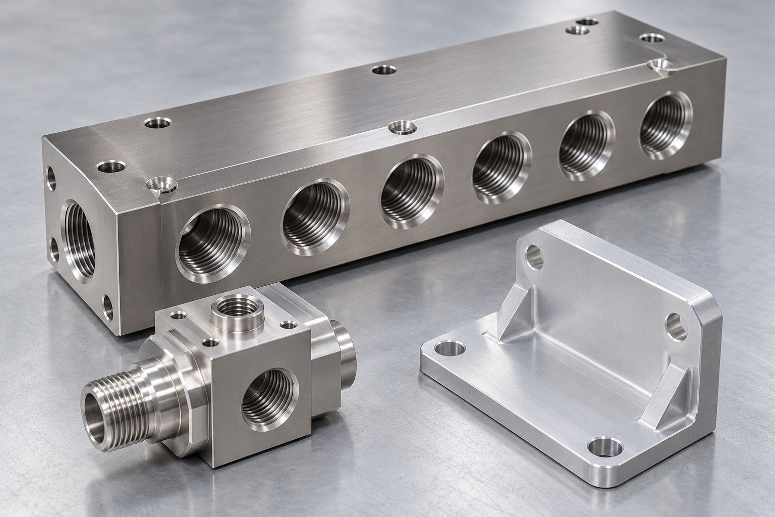 Illustrative manifolds & cdu components assembly concept, not a customer part