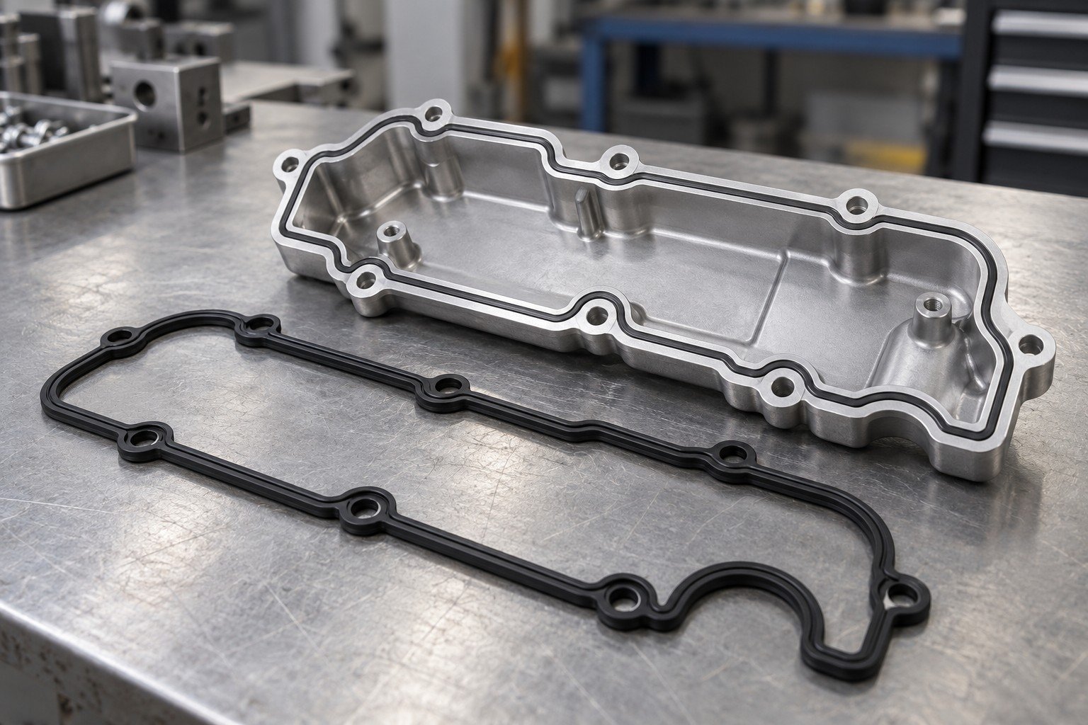 NBR compression & hardness review — illustrative generated concept
