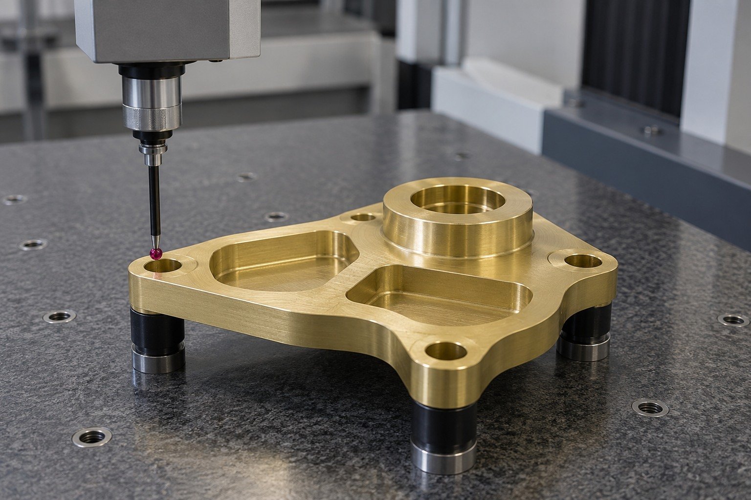 Records review of a brass muntz mounting plate — illustrative generated component concept