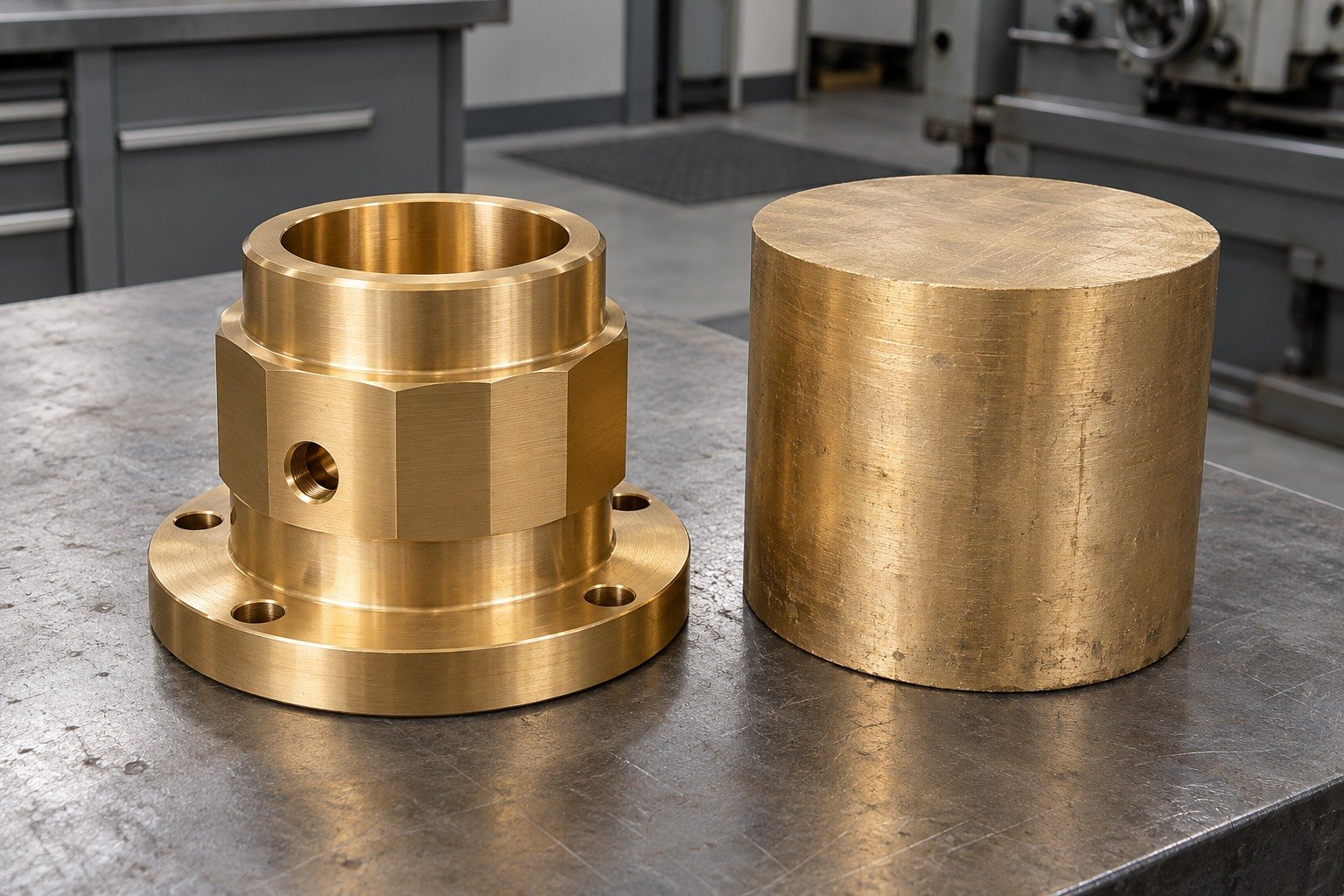 Condition review of a brass naval brass shaft sleeve — illustrative generated component concept