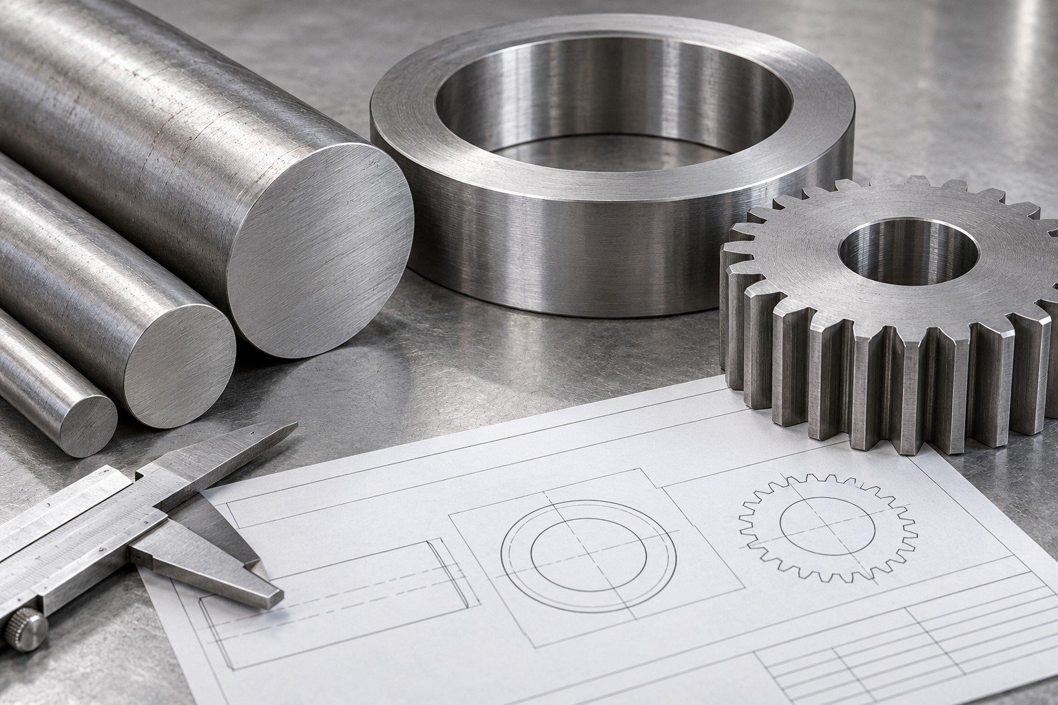 specialty steel incoming material inspection and receiving review — illustrative component concept