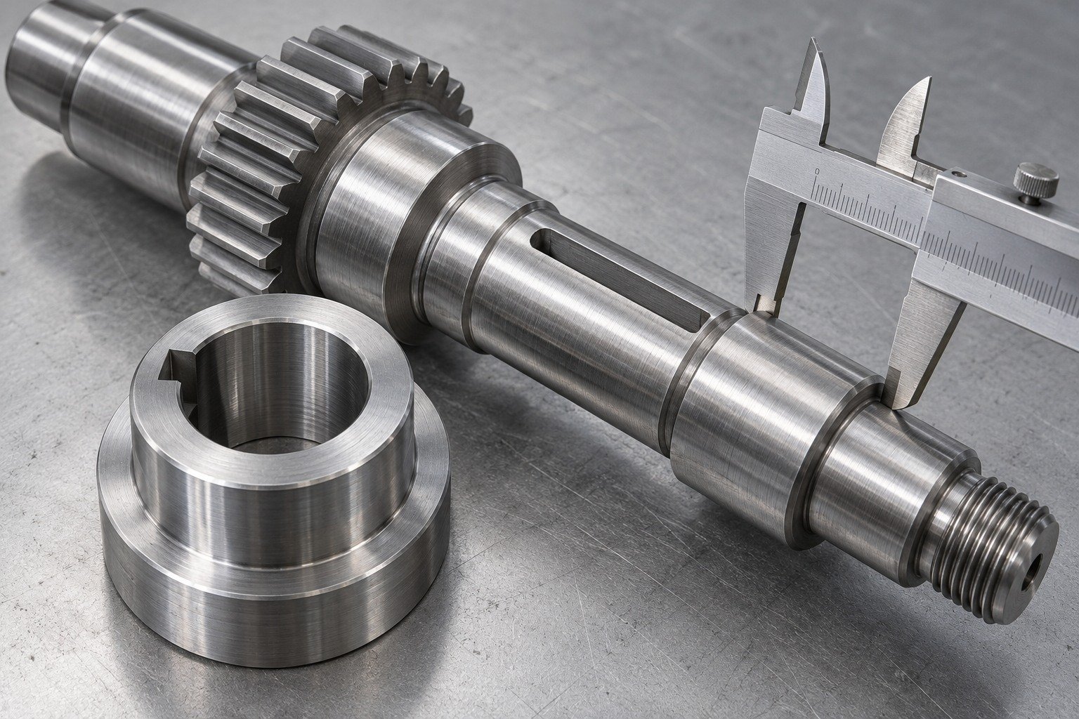 specialty steel first machined sample inspection and receiving review — illustrative component concept