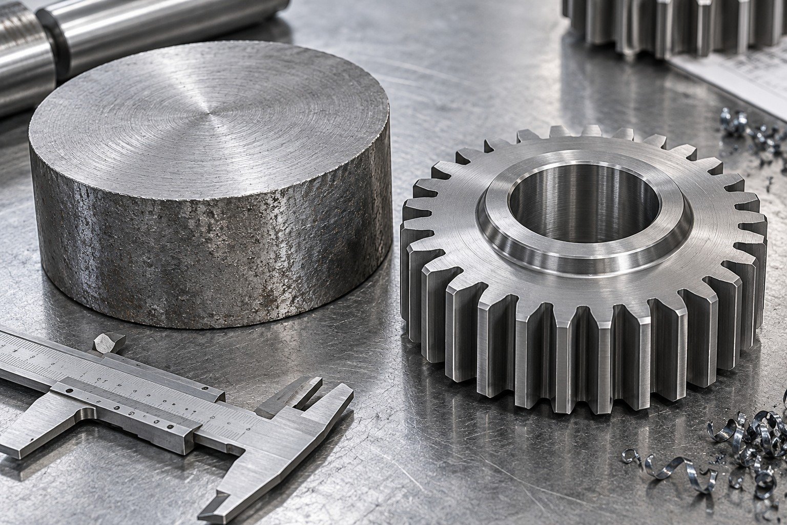 specialty steel 9310 · carburized parts condition review — illustrative component concept