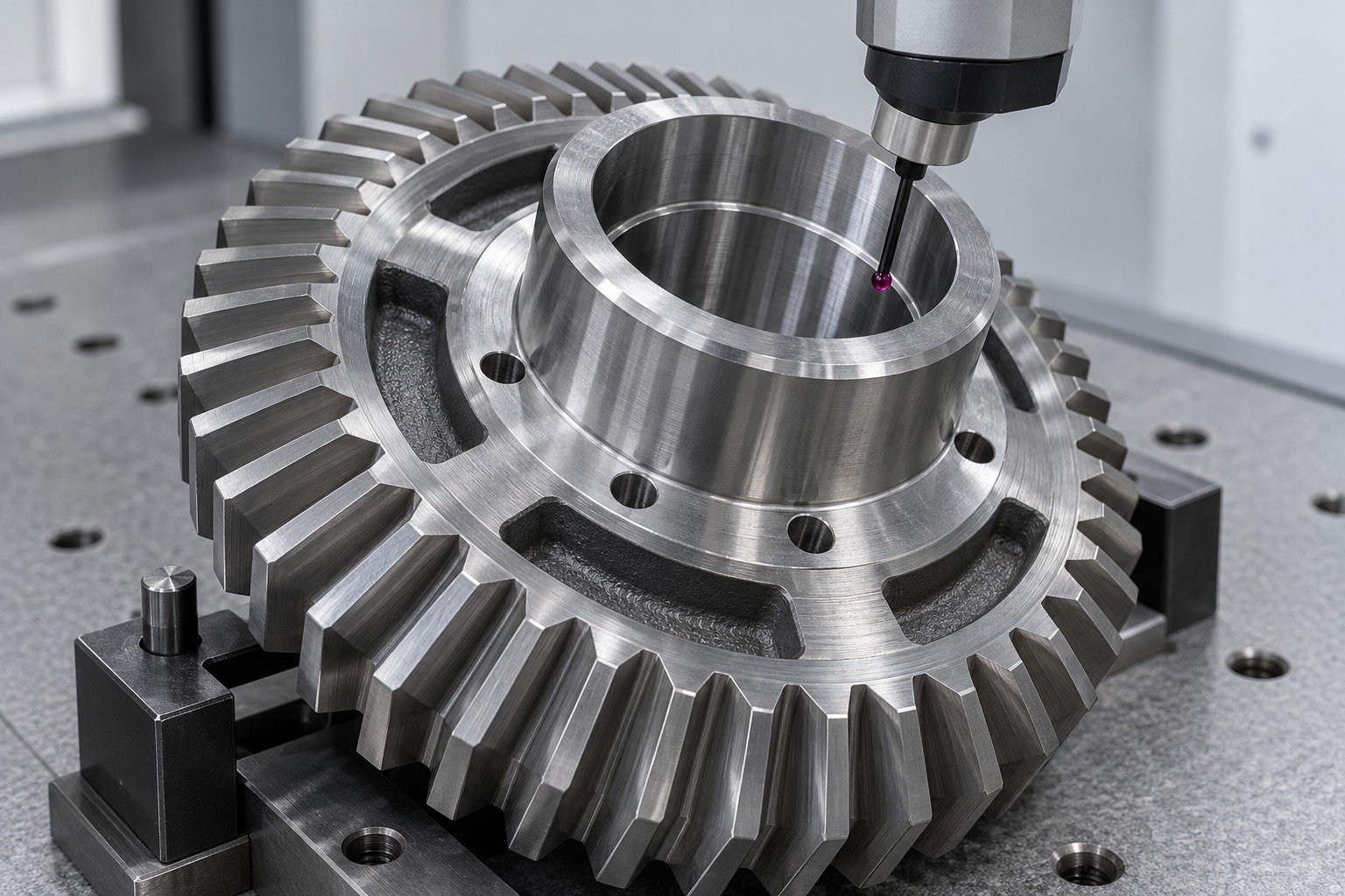 specialty steel 9310 · carburized parts finish & records review — illustrative component concept