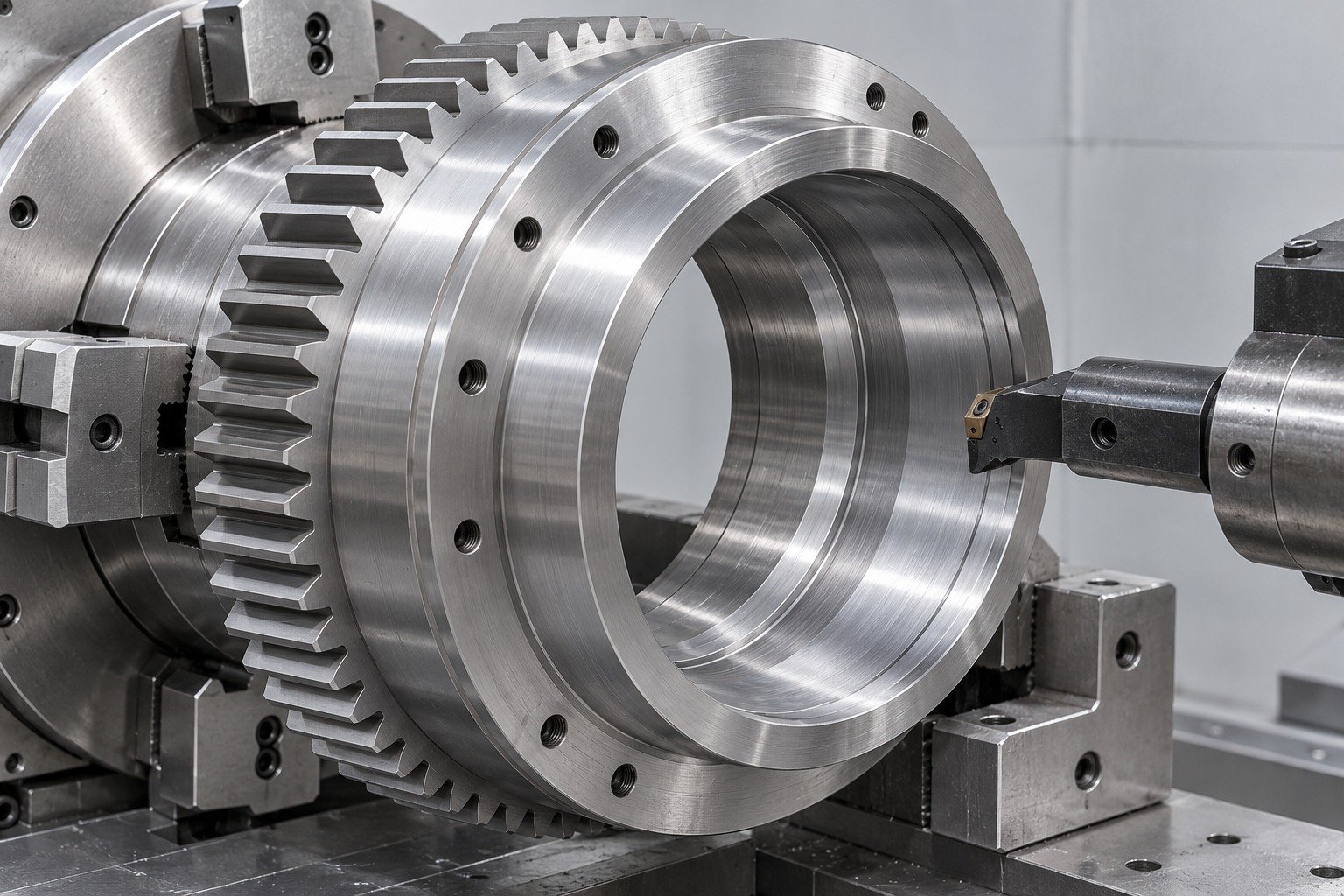 specialty steel 52100 · bearing features machining review — illustrative component concept