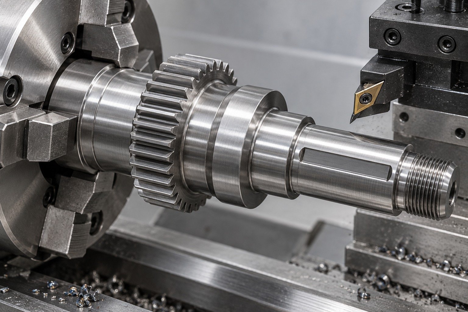 specialty steel 1144 · shafts & sleeves machining review — illustrative component concept