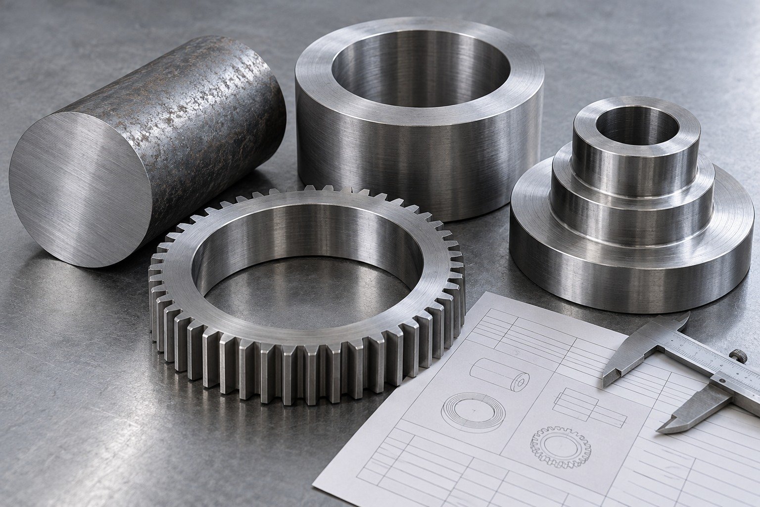specialty steel material identity manufacturing review — illustrative component concept