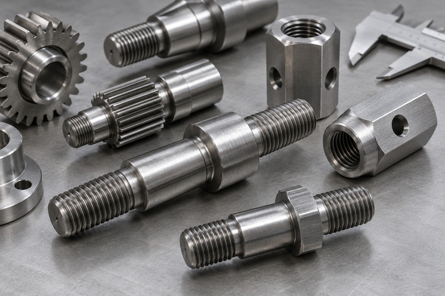 specialty steel 1117 · turned parts your part review — illustrative component concept